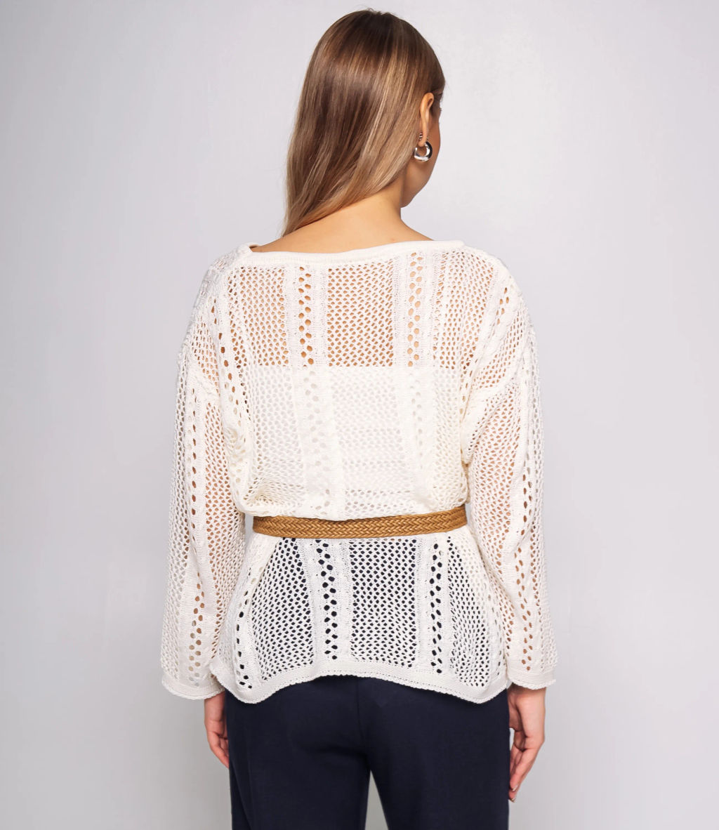 Лонгслив+топ #КТ2983, кремовый