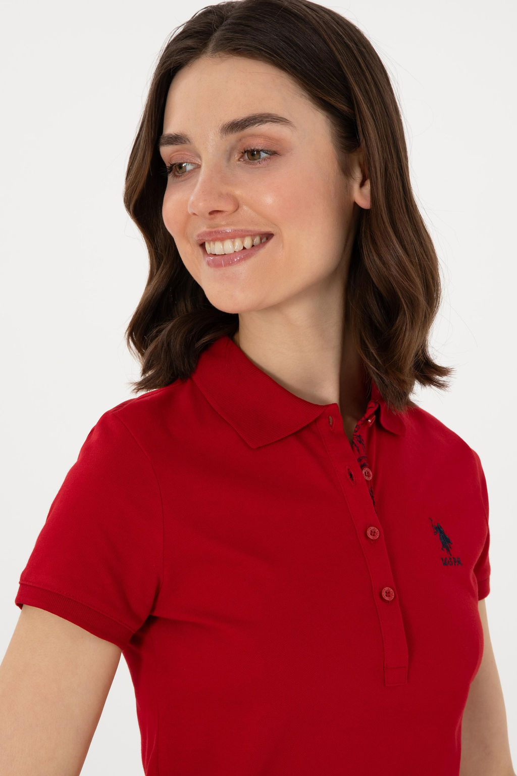 Kad_n K_rm_z_ Basic Polo Yaka Ti__rt Sepette S_rpriz _ndirim - U.s. polo assn фото 2