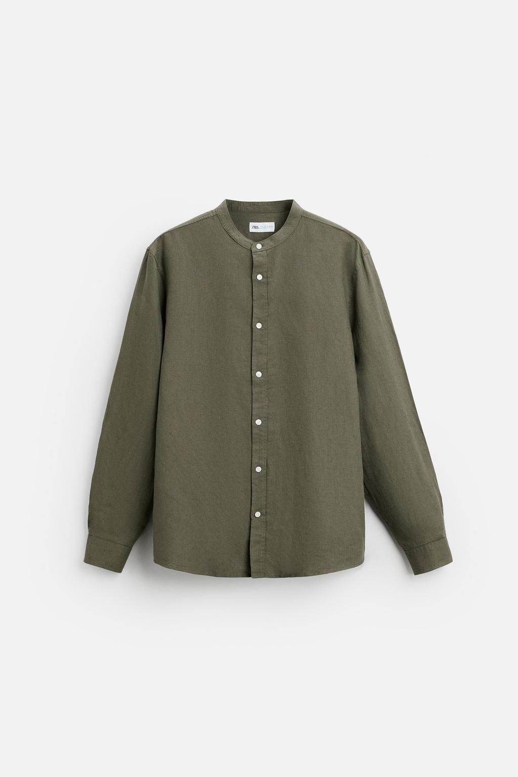 COTTON - LINEN SHIRT - Zara фото 37