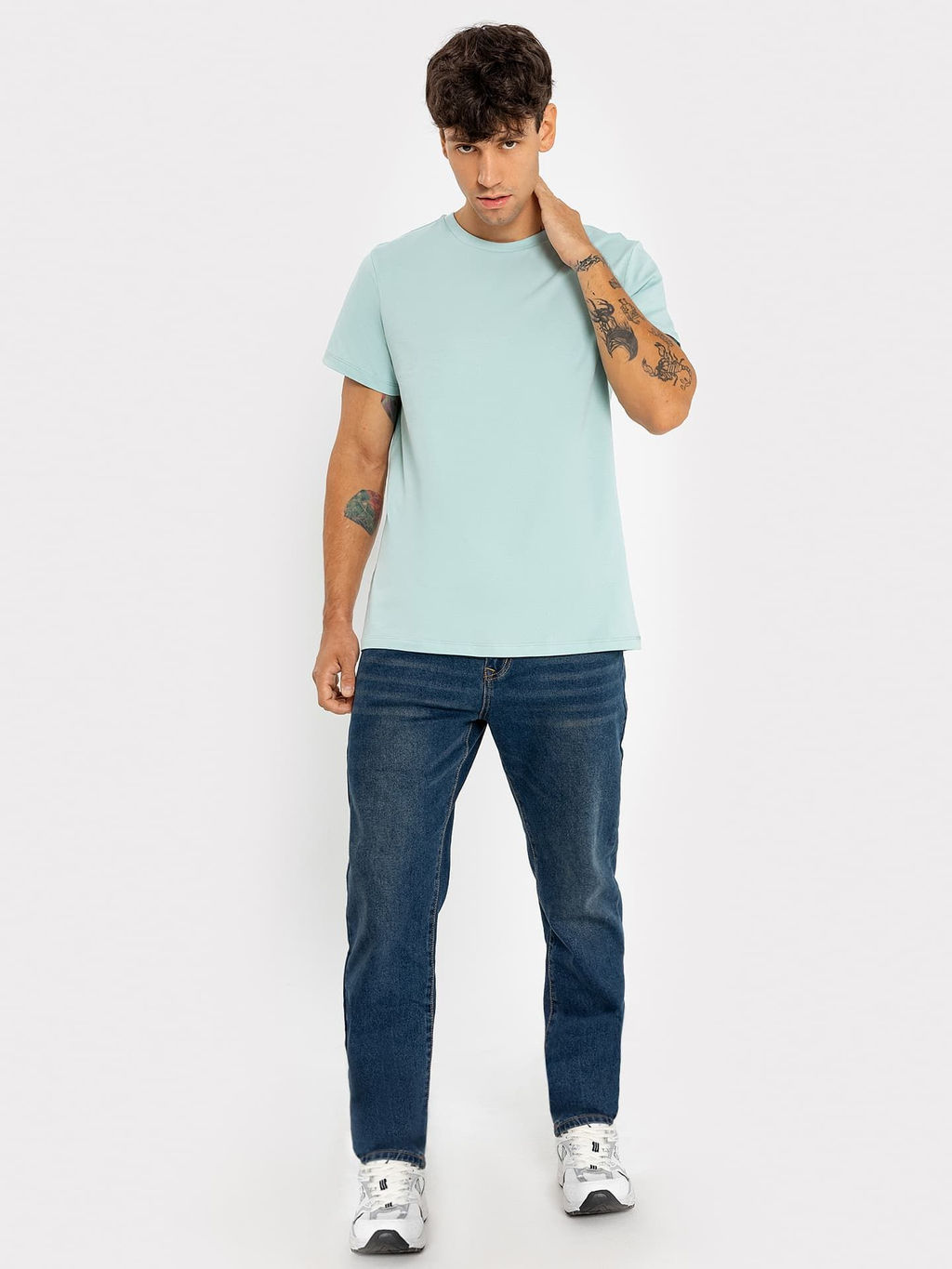 Футболка мужская в голубом оттенке лазурь 111773-1 - Mark formelle фото 2