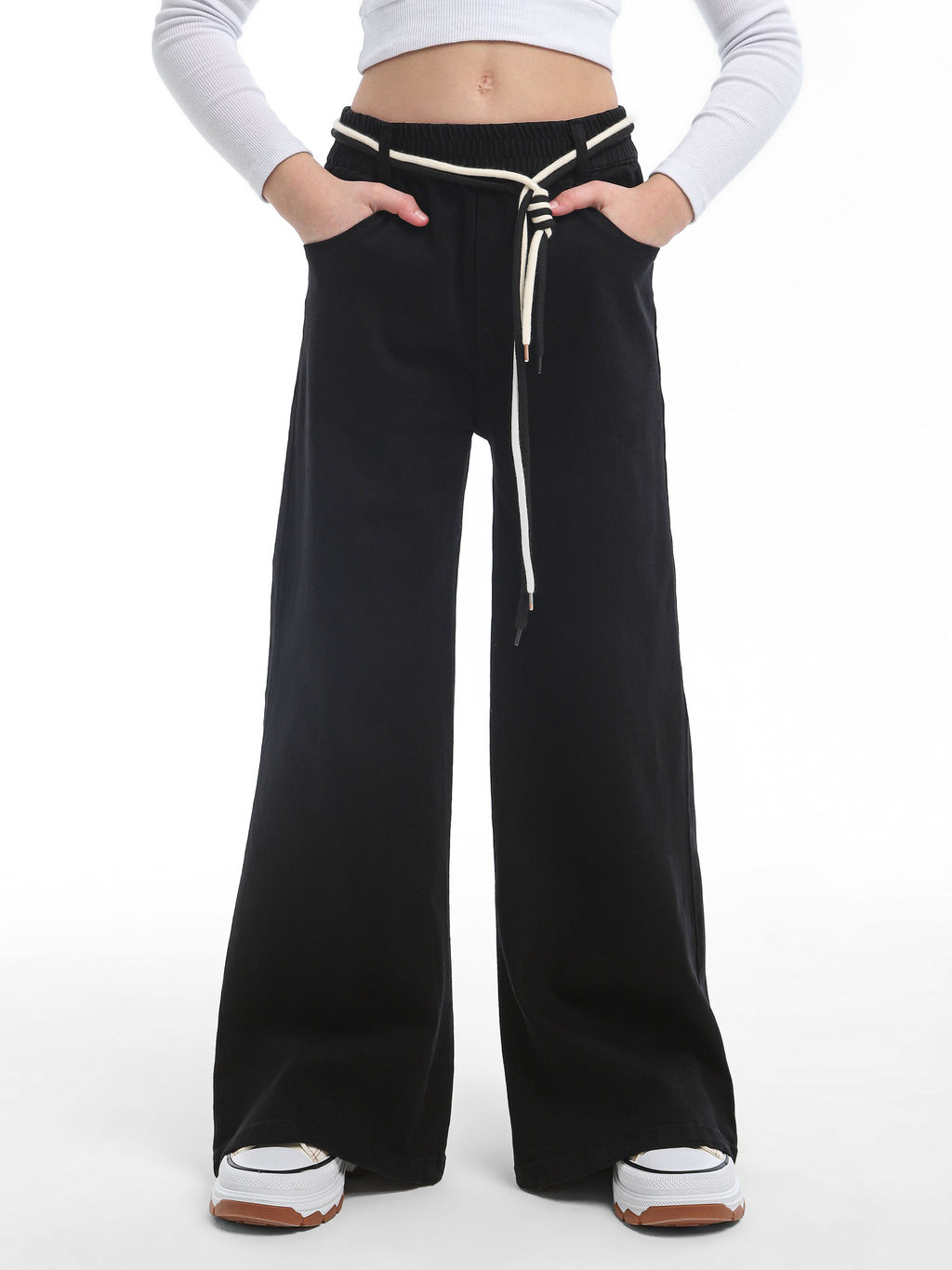 Джинсы-палаццо для девочек - СИНЯЯ МОДА фото 15