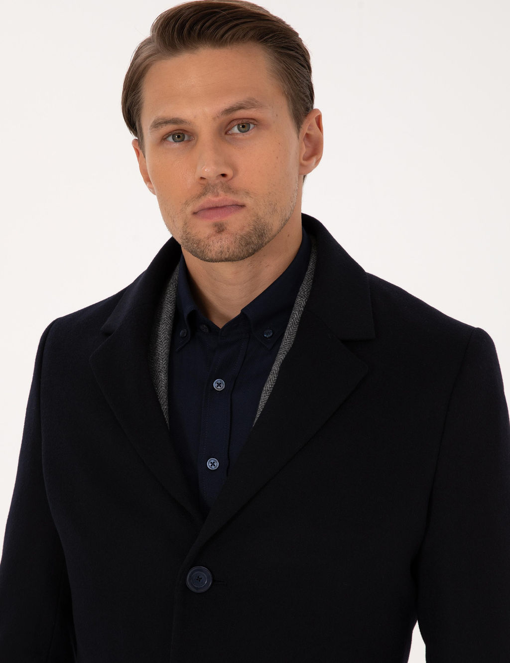 Lacivert Ex. Slim Fit Ka_e Kaban - Pierre cardin фото 2