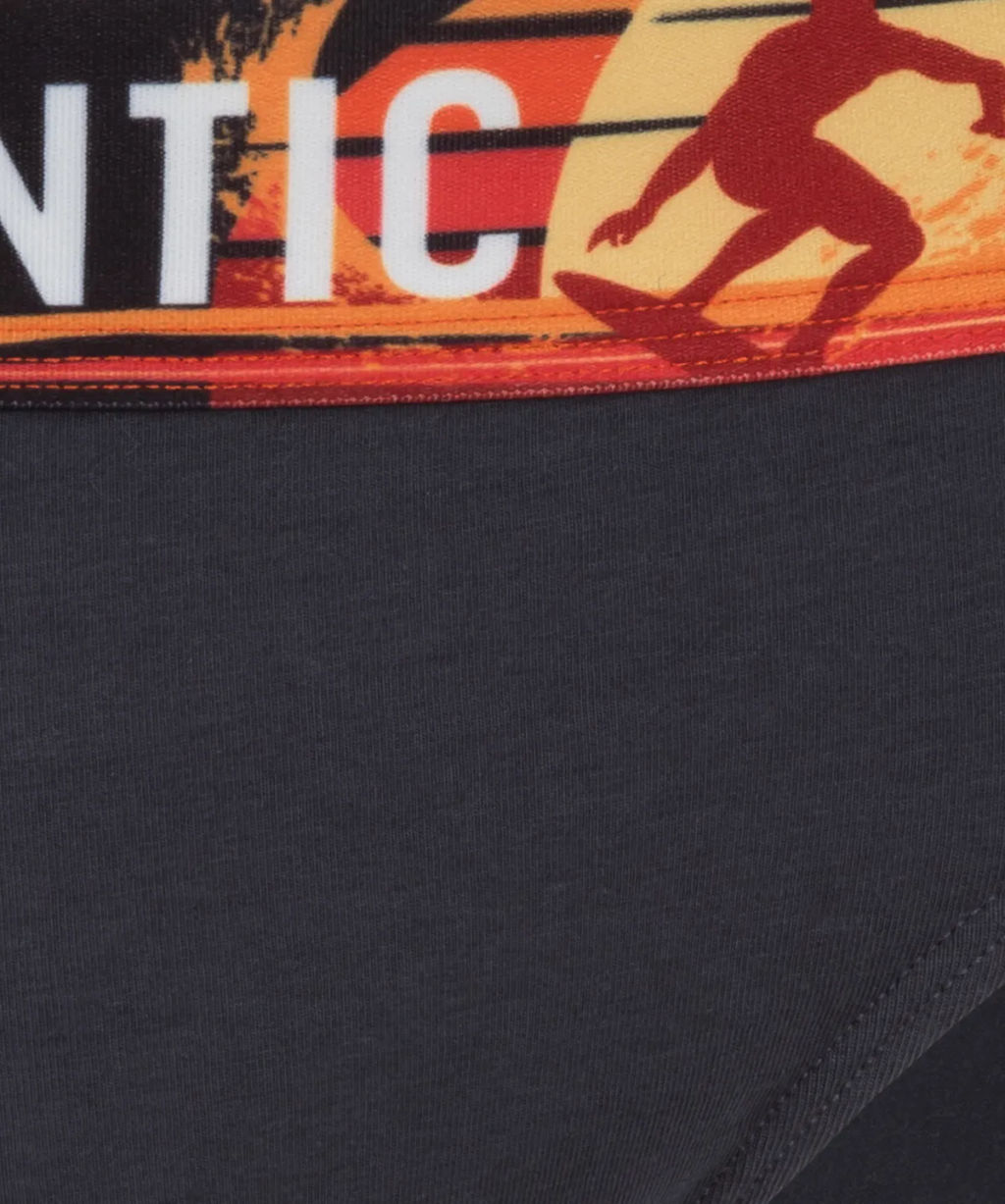 3MP-144 Трусы спорт Print Elastic - набор 3 шт. темно-синий + темно-голубой + голубой - Atlantic фото 16