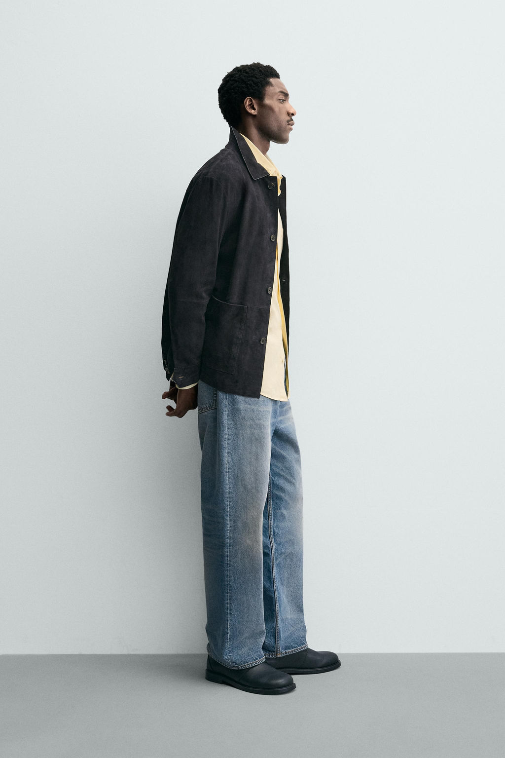 SUEDE LEATHER OVERSHIRT - Zara фото 12