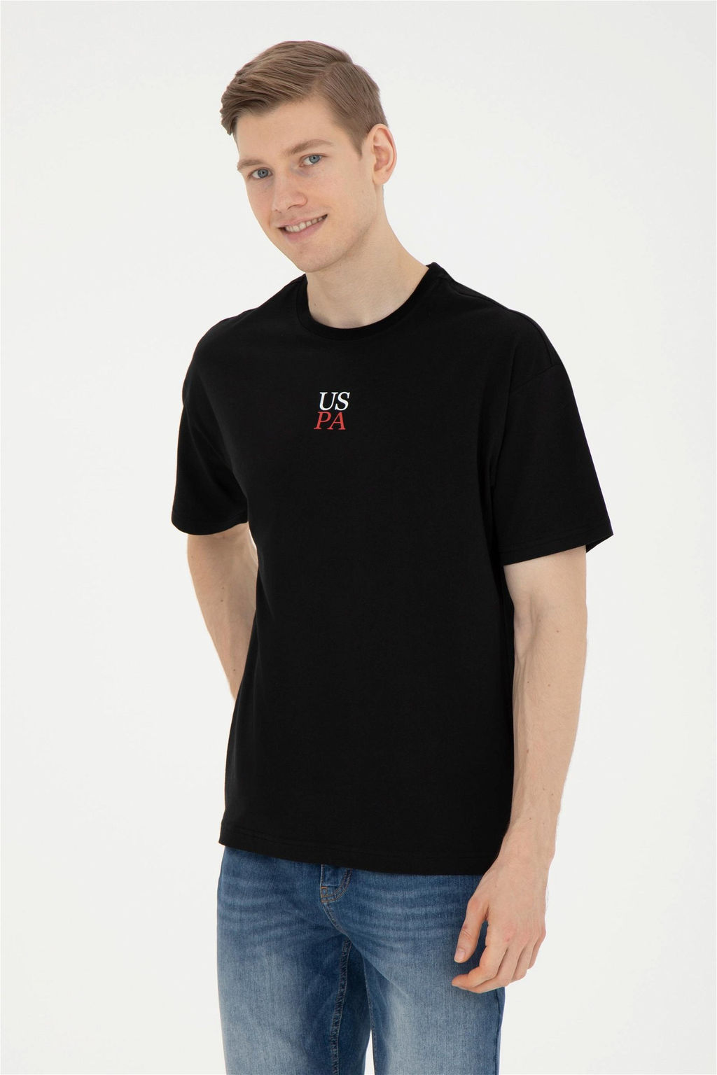 Мужская черная футболка - U.s. polo assn фото 3