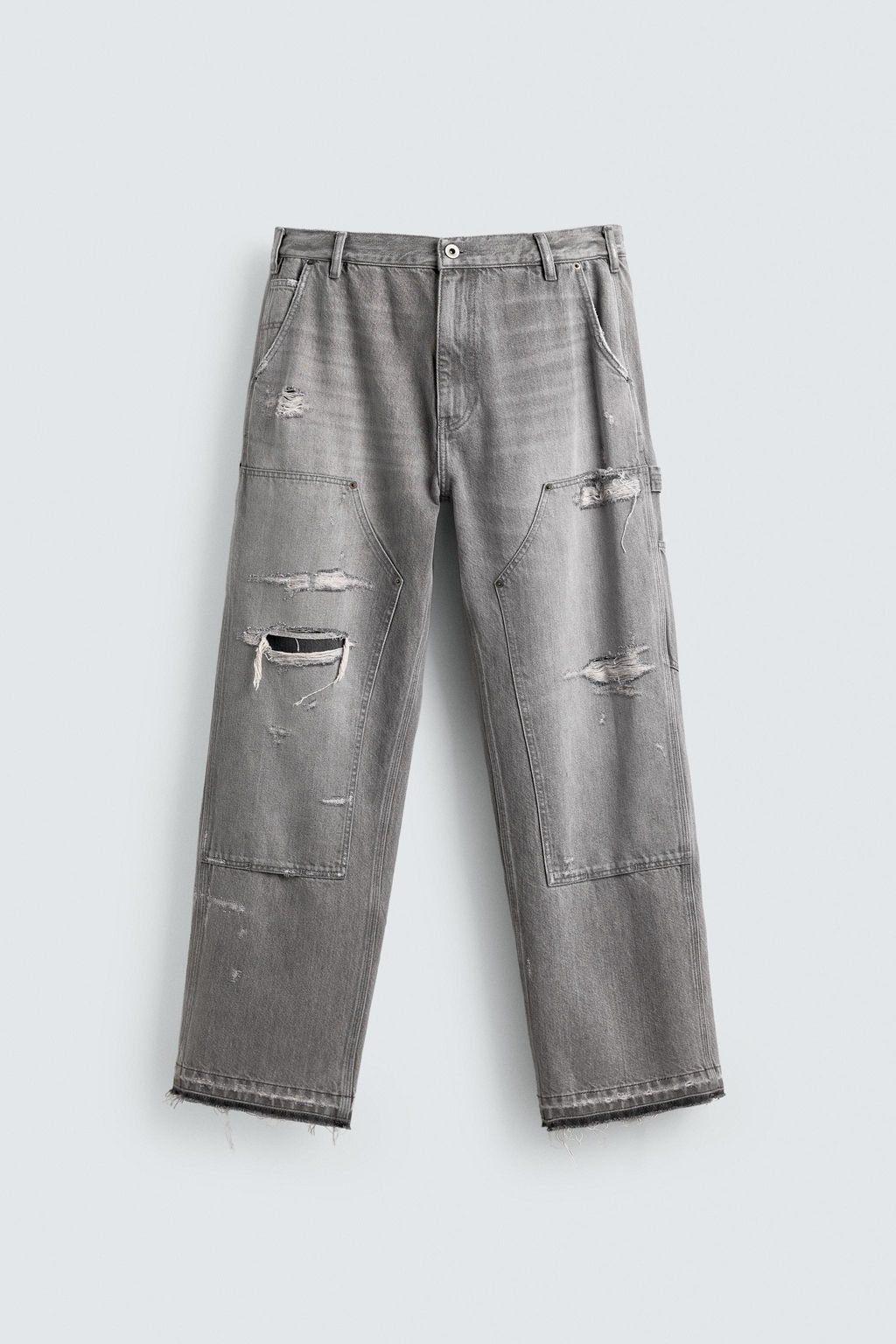 JEANS BOLSILLO CARPINTERO RELAXED FIT / Carb?n - Zara фото 8