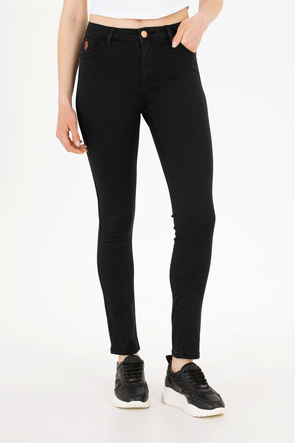 ЧЕРНЫЕ БРЮКИ ИЗ ДЕНИМА - U.s. polo assn фото 9