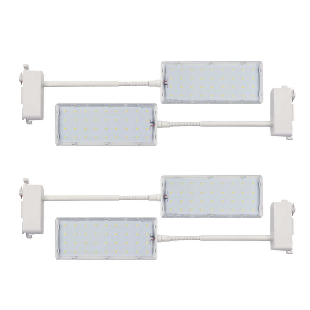 ULB-P37-12W/SPFR/K WHITE 3М SET42 Светильник-прожектор светодиодный трековый, в составе набора из 4штук, с шинопроводом 2шт*50см. Сетевой шнур 3м. Спектр для фотосинтеза. Корпус белый. ТМ Uniel