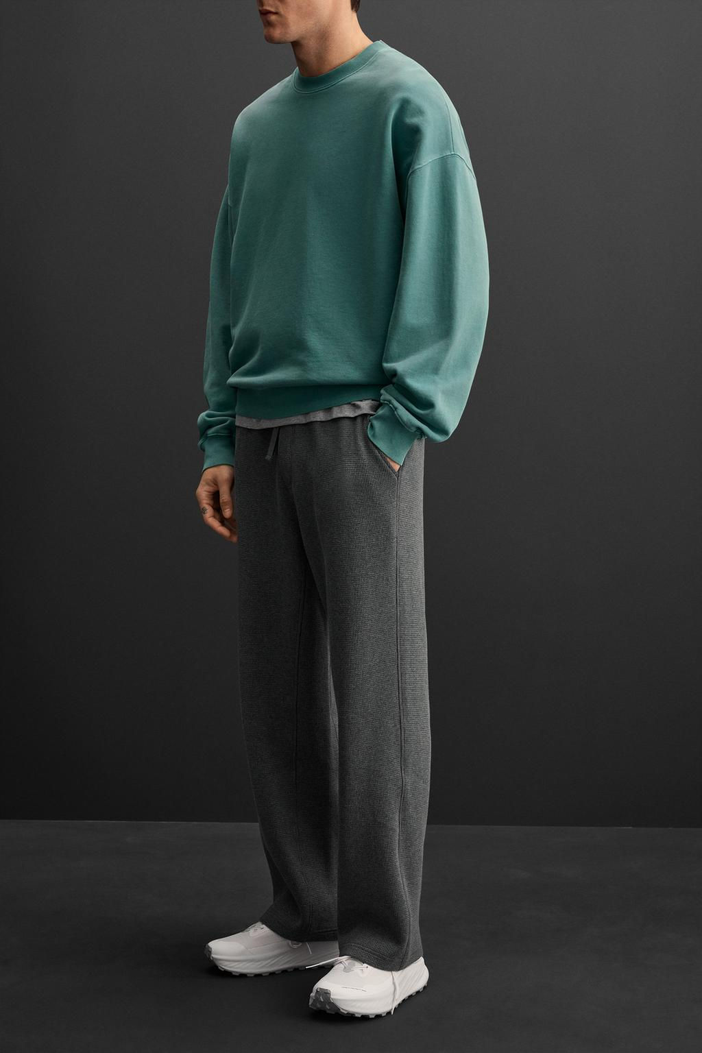 TEXTURED JOGGER TROUSERS - Zara фото 5