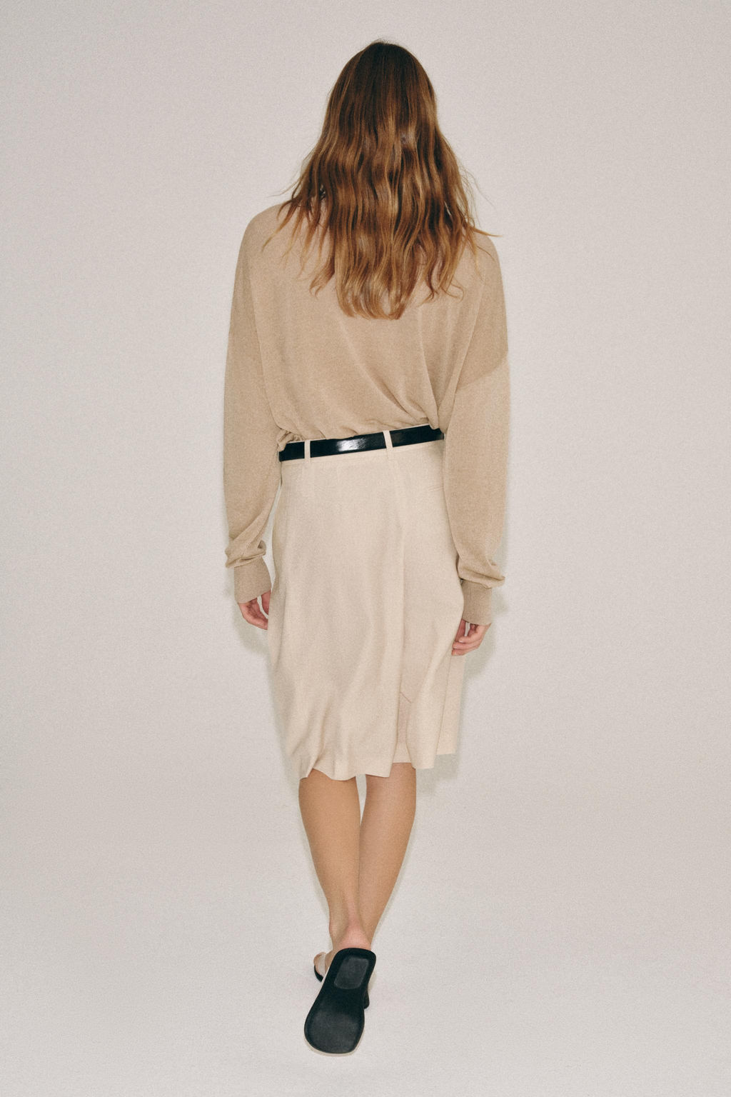 JERSEY PUNTO FINO ESCOTE PICO / rosa claro - Zara фото 3
