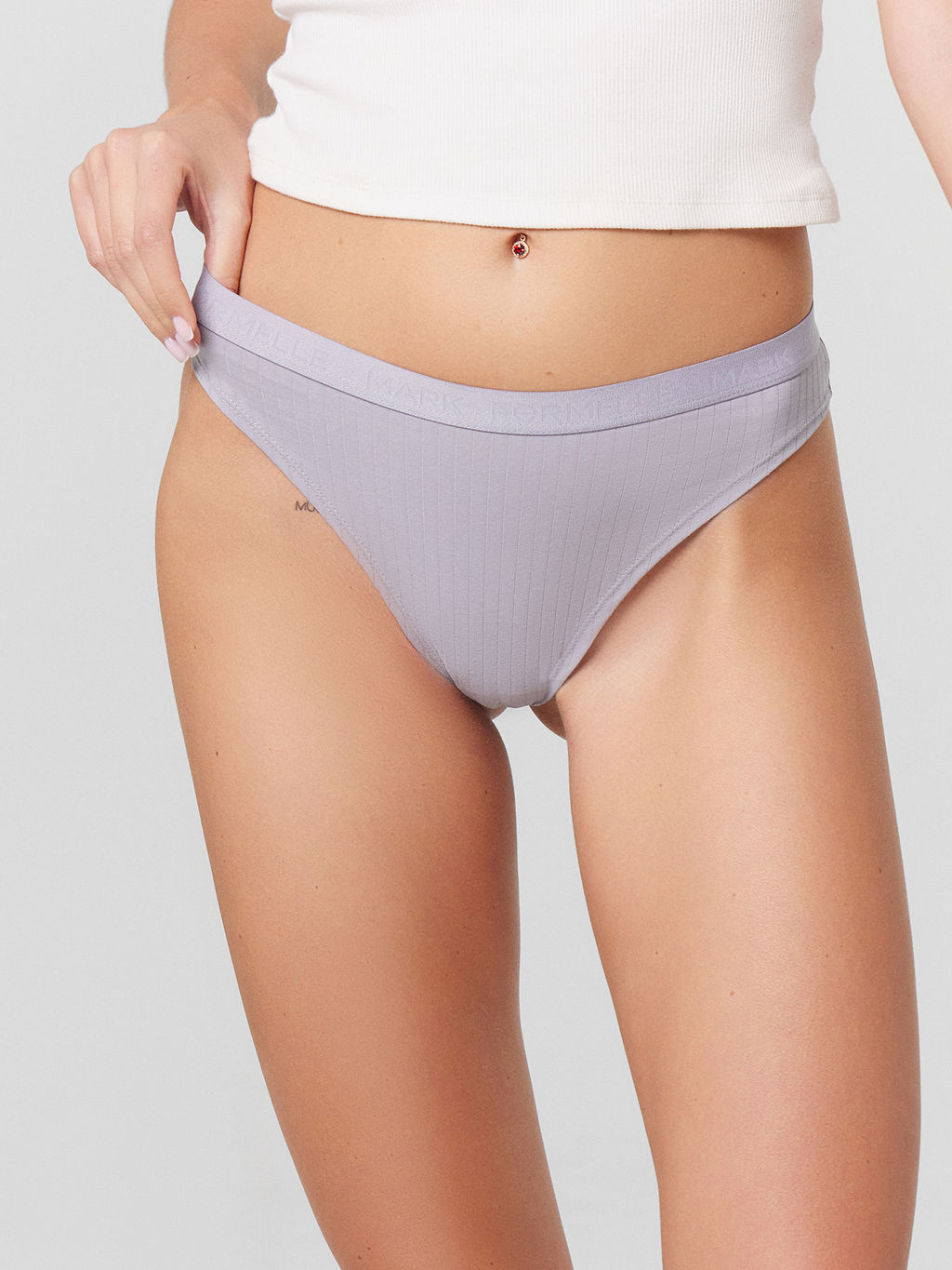 Цена за 2 штуки! Трусы женские слипы серые лунная скала 412574 - Mark formelle фото 2