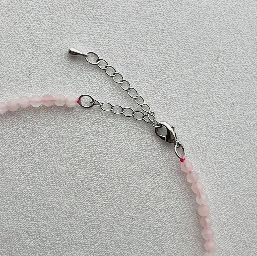 Бусы из Розового кварца огранка 45 см +