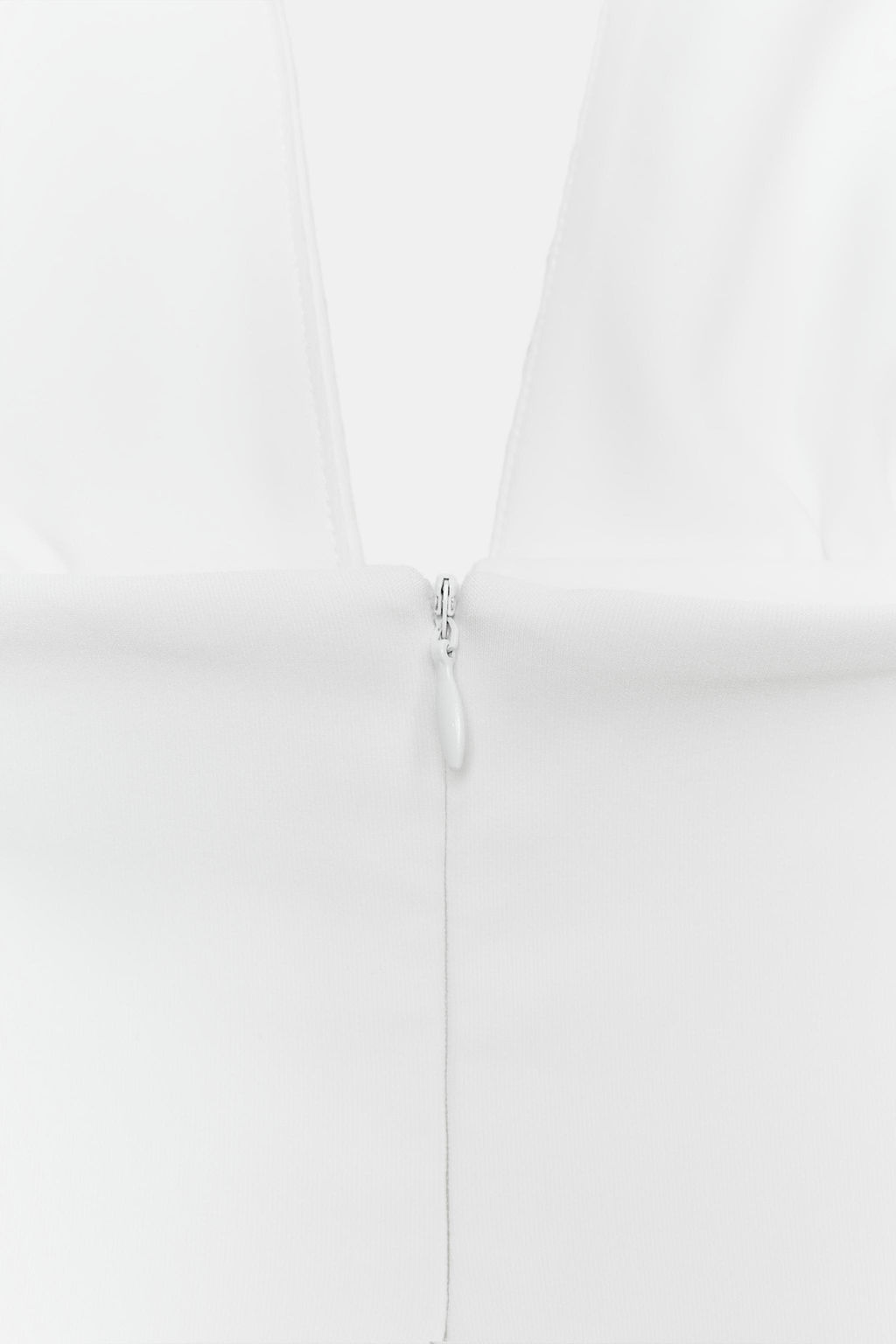 VESTIDO HALTER FALDA CAPA / Blanco - Zara фото 8