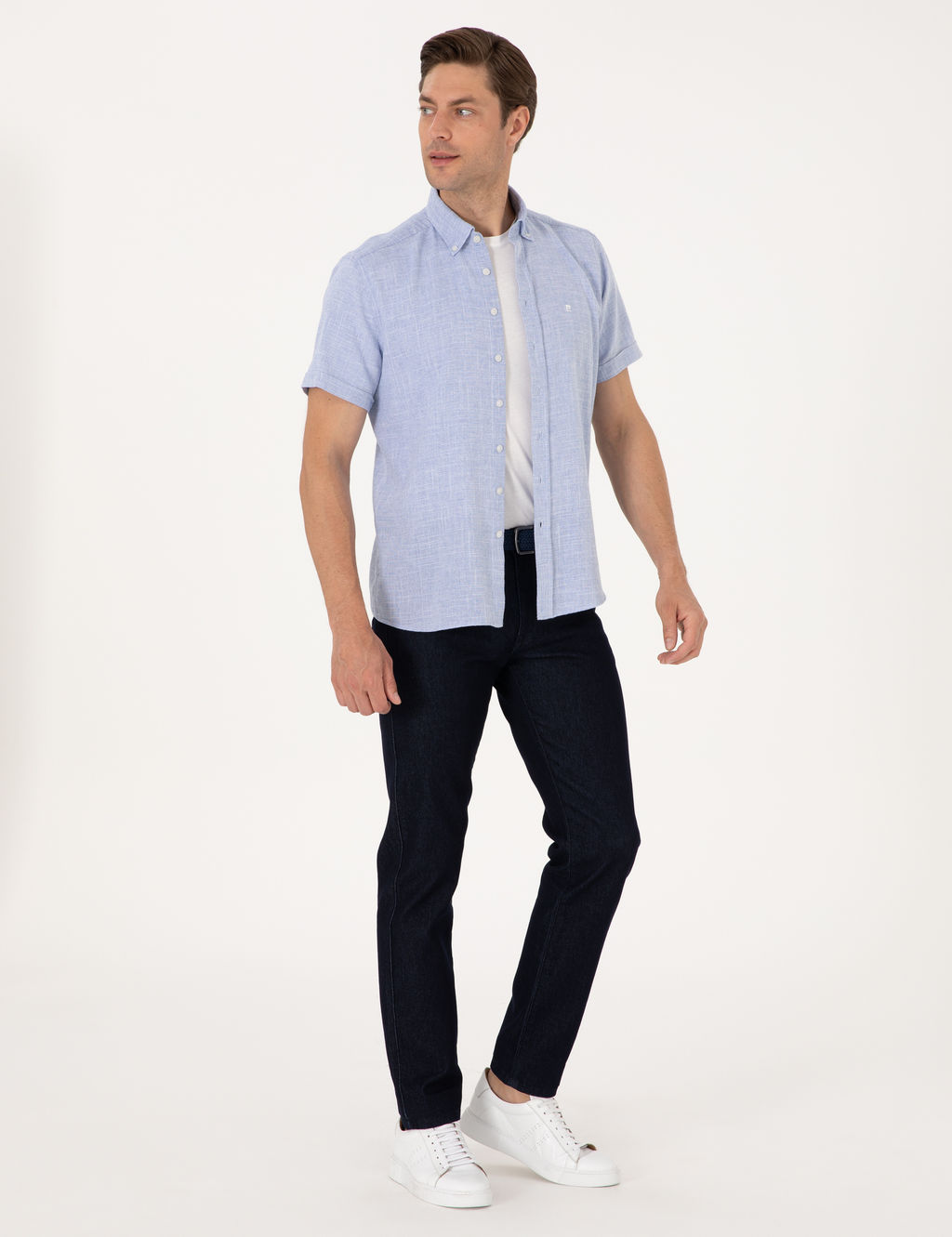 Koyu Lacivert Straight Fit Jean Pantolon