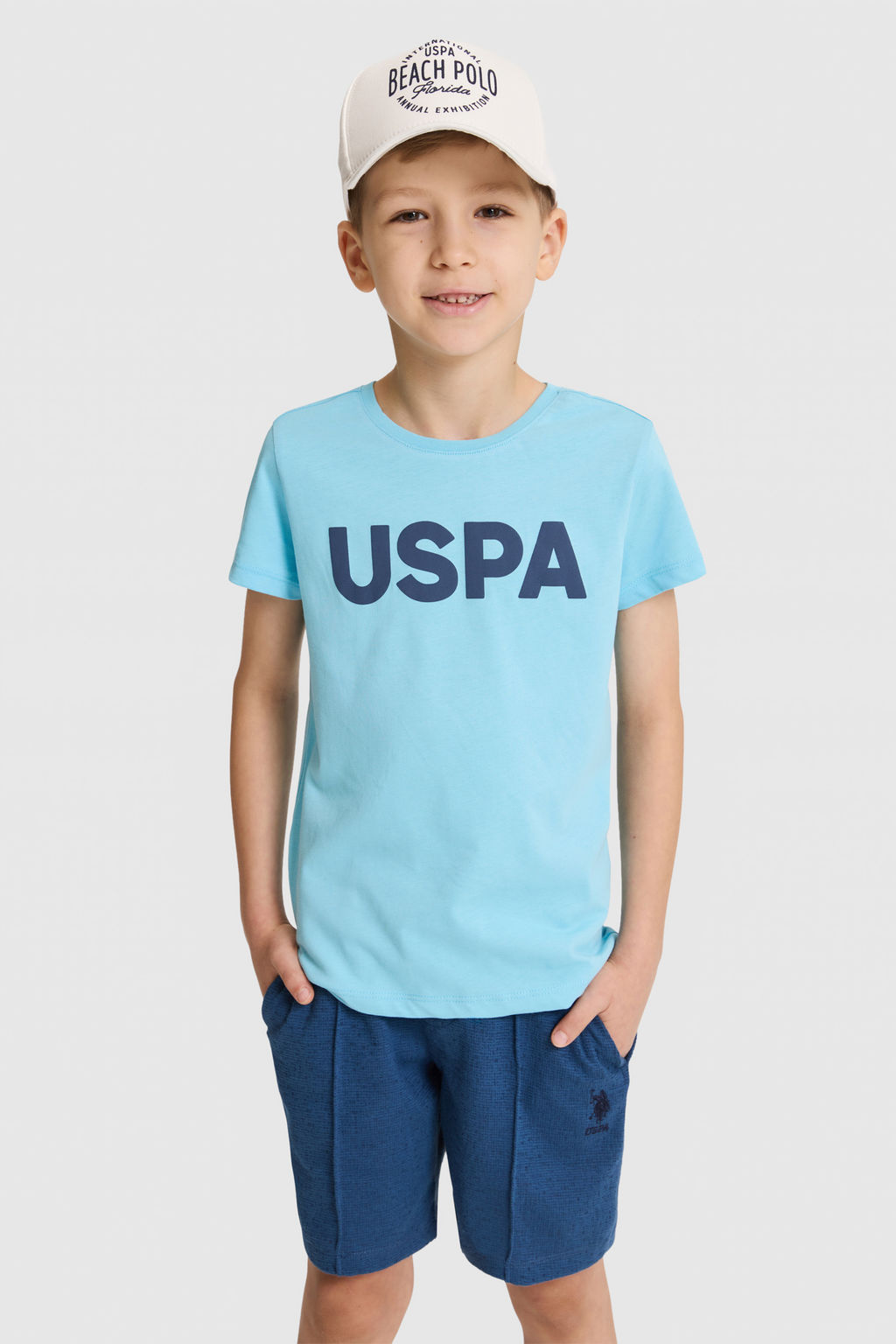 Erkek Гocuk Aqua Bisiklet Yaka Basic TiЕГrt