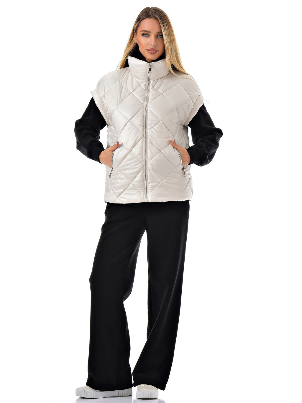 Жилет утепленный стеганый без капюшона