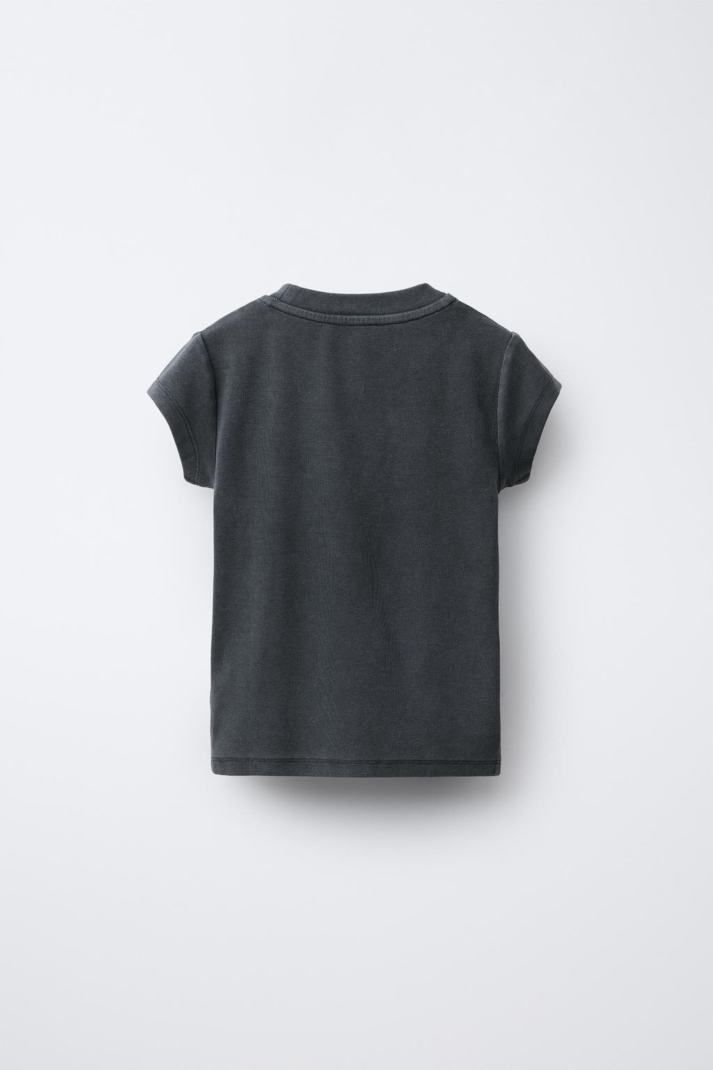 STRASS WASHED-EFFECT T-SHIRT - Zara фото 2