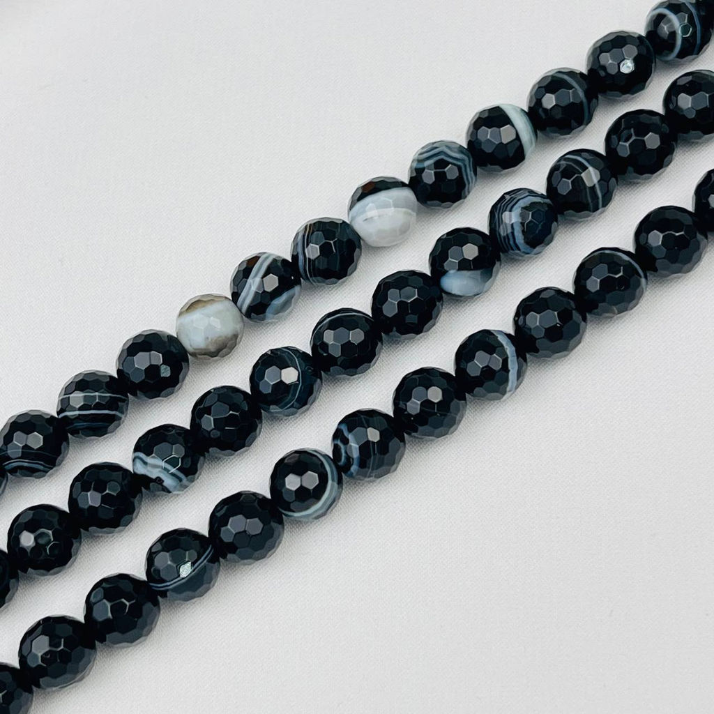 Бусины для украшений из полосатого Агата 39 см