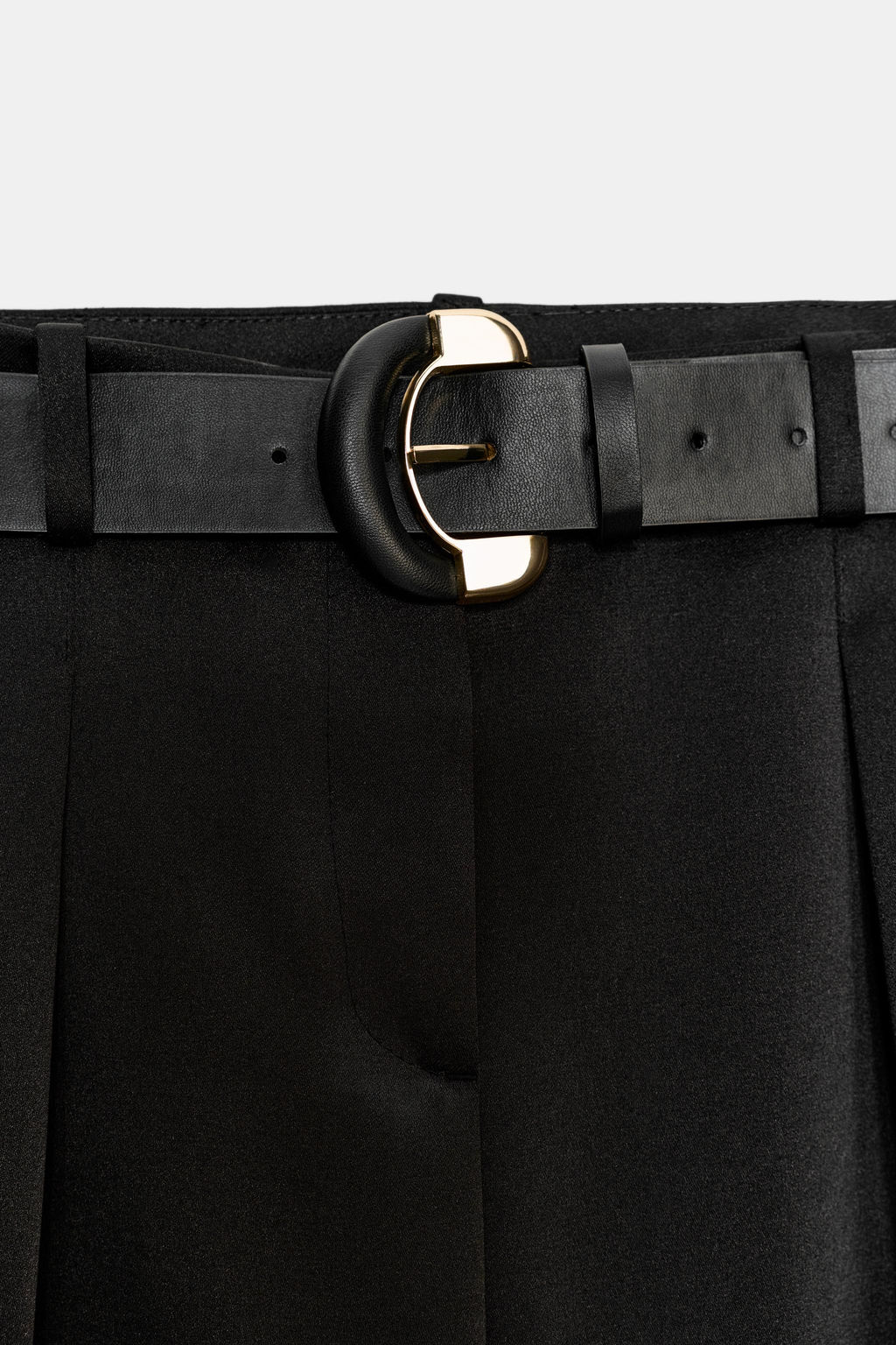 SATIN BARREL TROUSERS WITH BELT - Zara фото 9