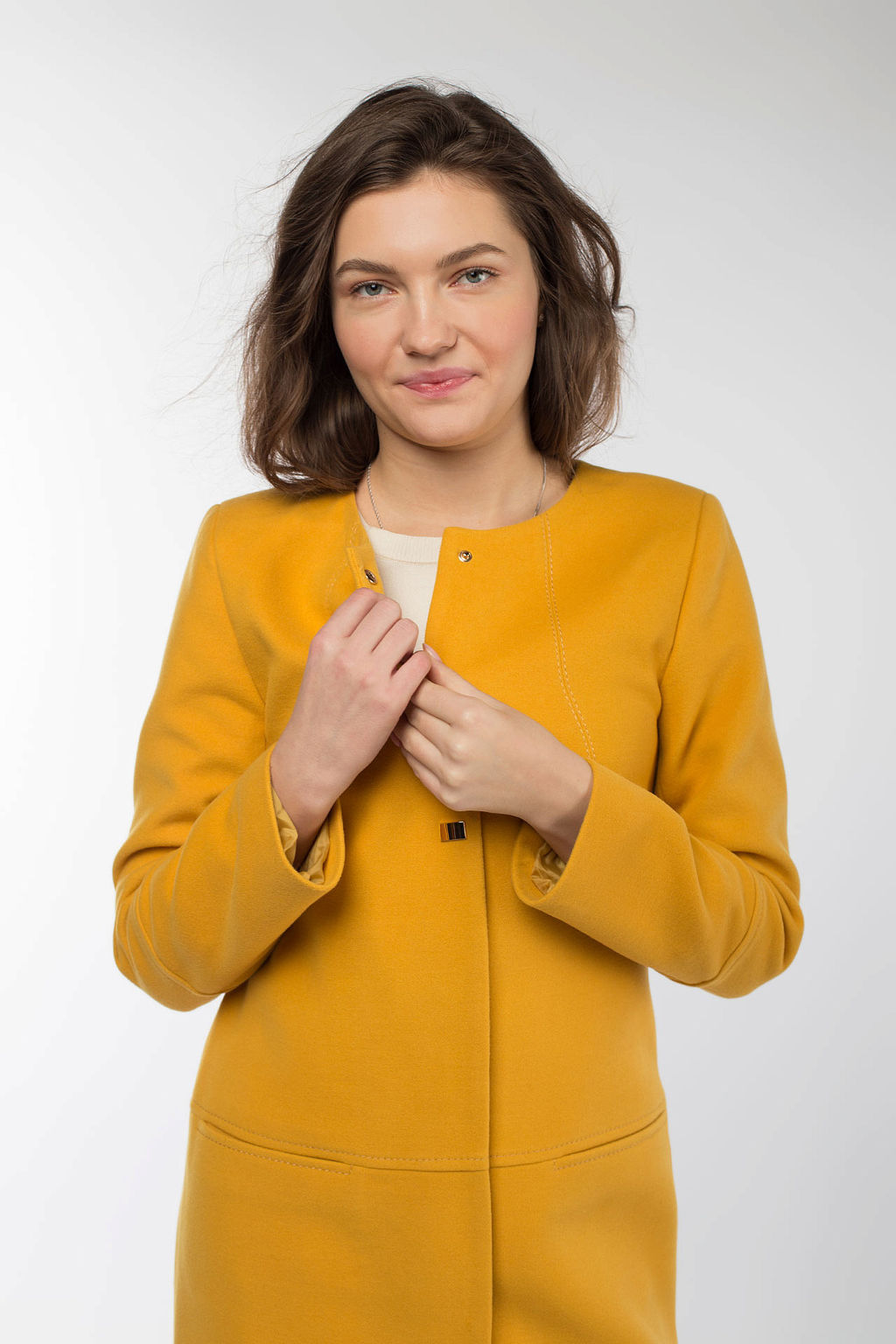 01-07914 Пальто женское демисезонное - El podio фото 5