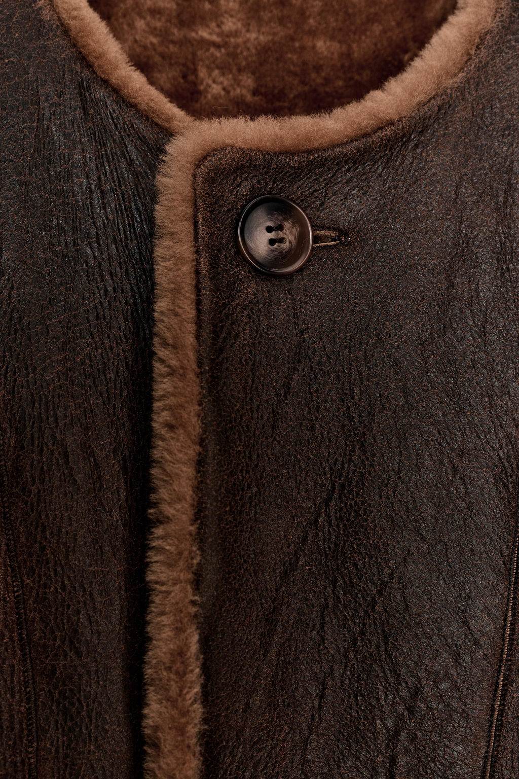 100% REVERSIBLE LEATHER COAT - Zara фото 12