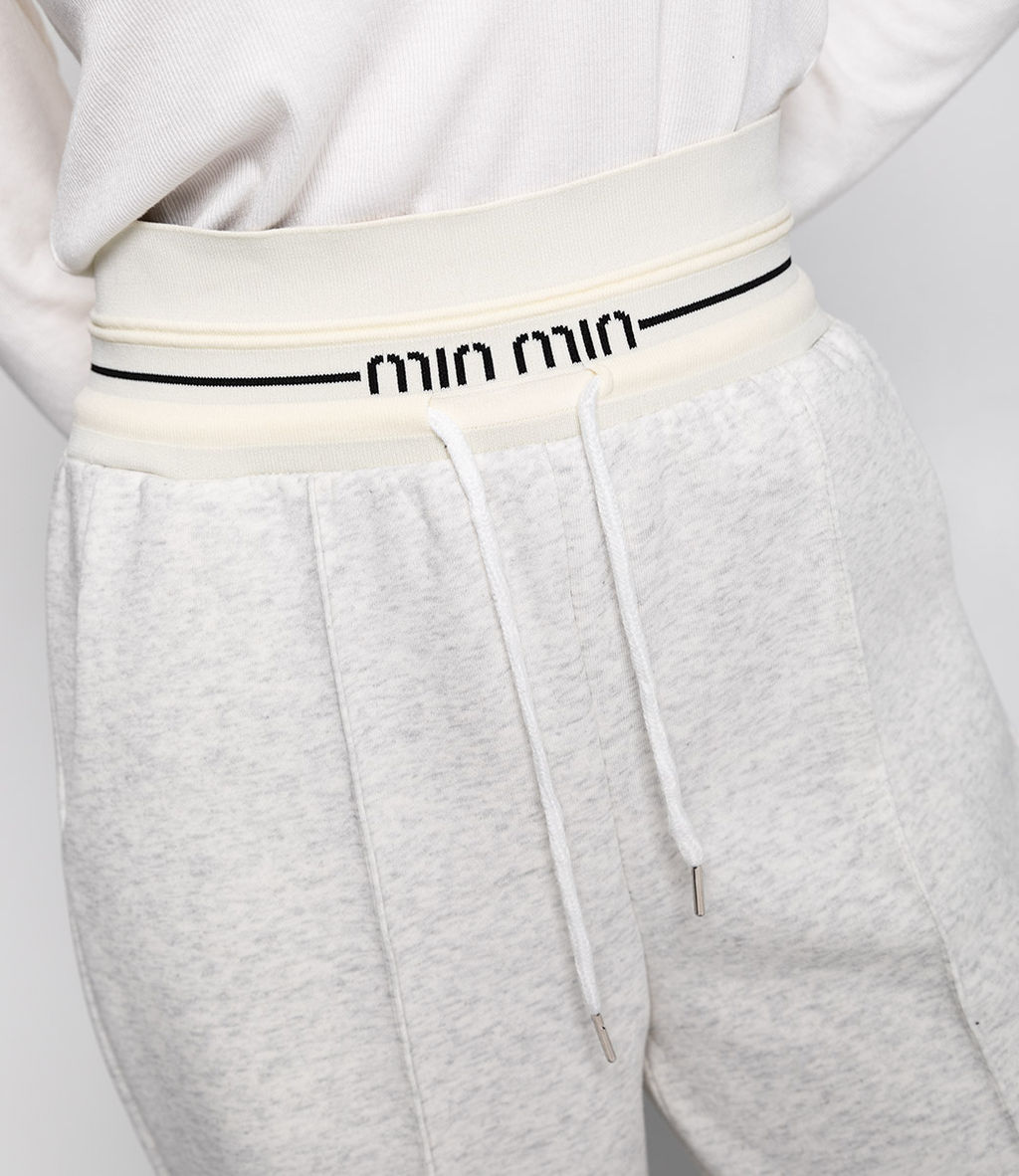 Брюки #КТ035 (1), светло-серый меланж