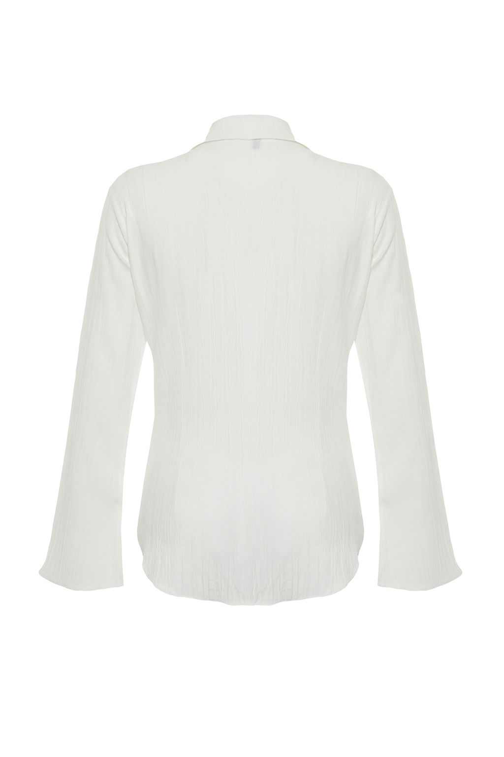 TRENDYOLMILLA Haki Dokulu Fitted Bele Oturan Dokuma Gomlek TWOSS24GO00002 фото 16