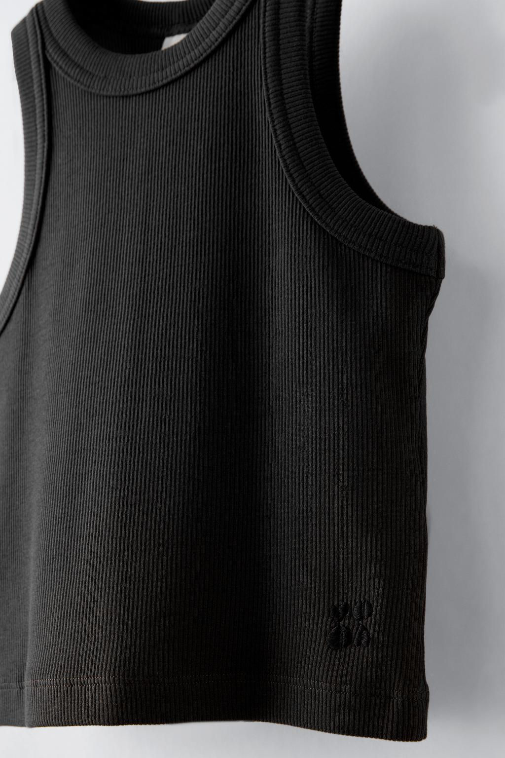 RIBBED RACERBACK TOP - Zara фото 3