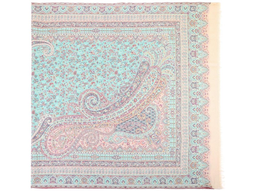 Палантин широкий шерсть 100% Тк4400/32 - Ганг фото 2