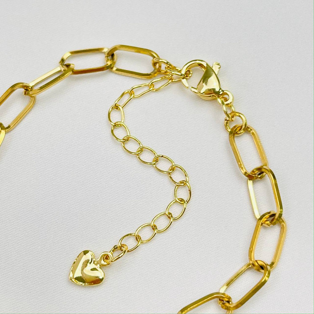 Браслет на цепочке с Жемчугом 16 см +