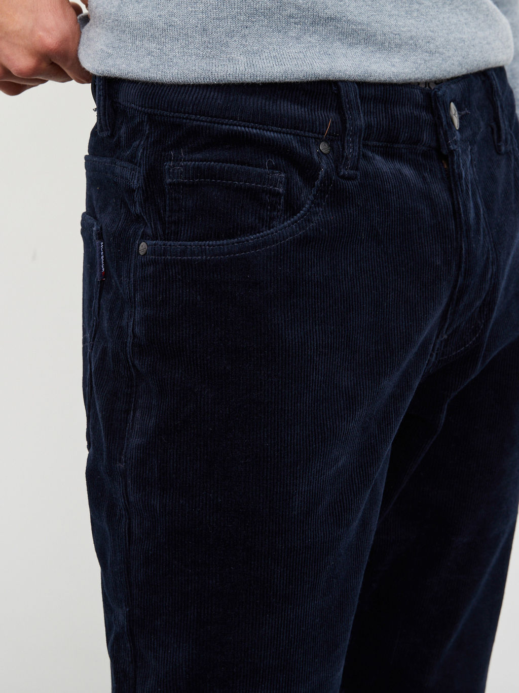 Утепленные мужские вельветовые брюки прямого кроя на флисе - Mossmore фото 21