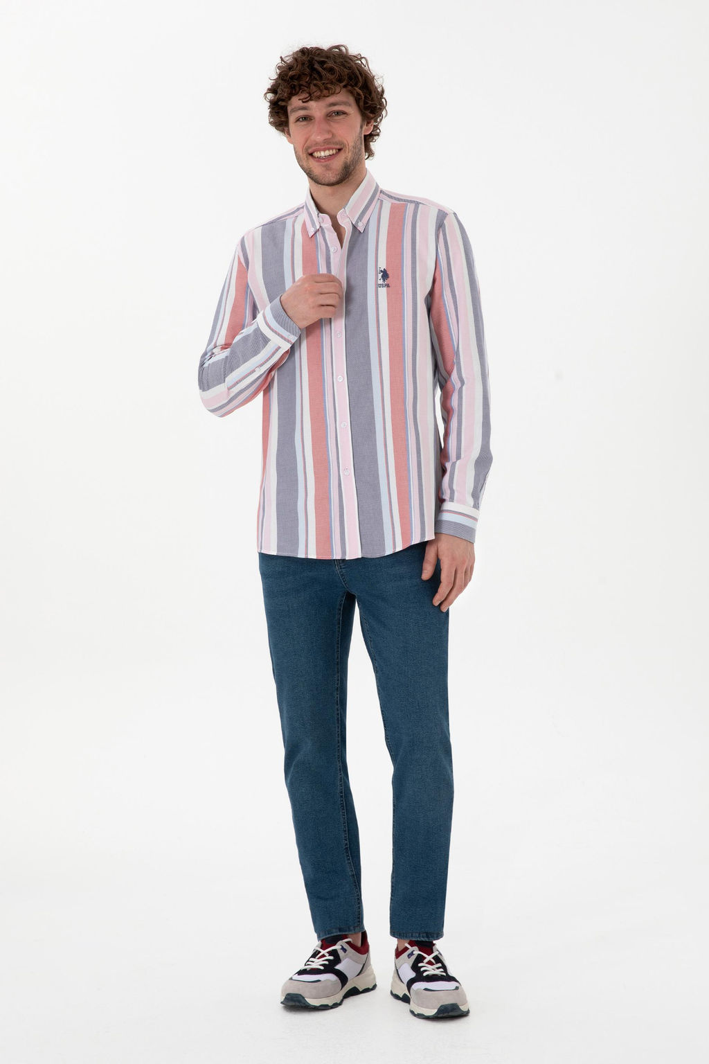 Erkek K_rm_z_ Uzun Kollu G_mlek Sepette S_rpriz _ndirim - U.s. polo assn фото 4