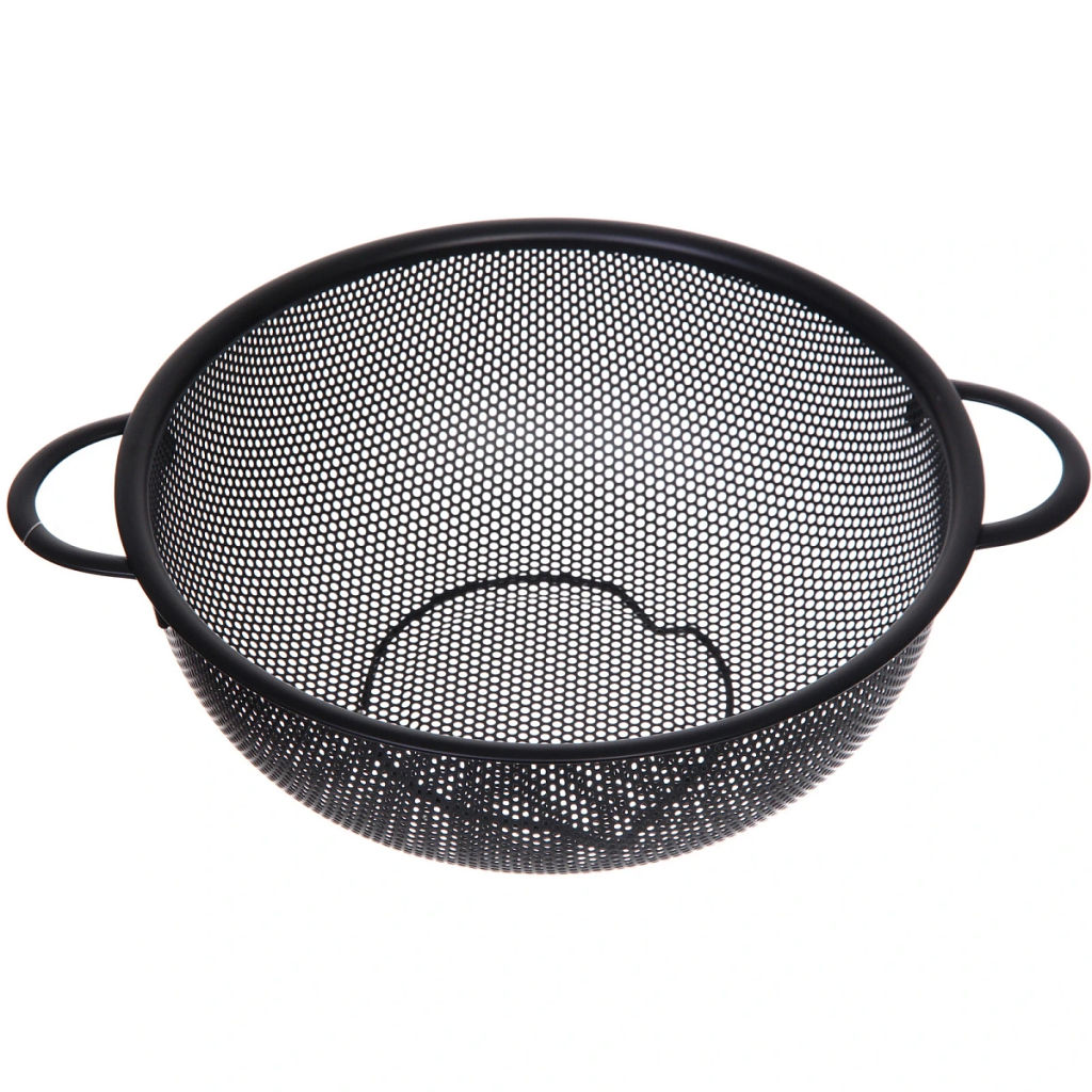 Дуршлаг металлический "Black" 22см с ручками