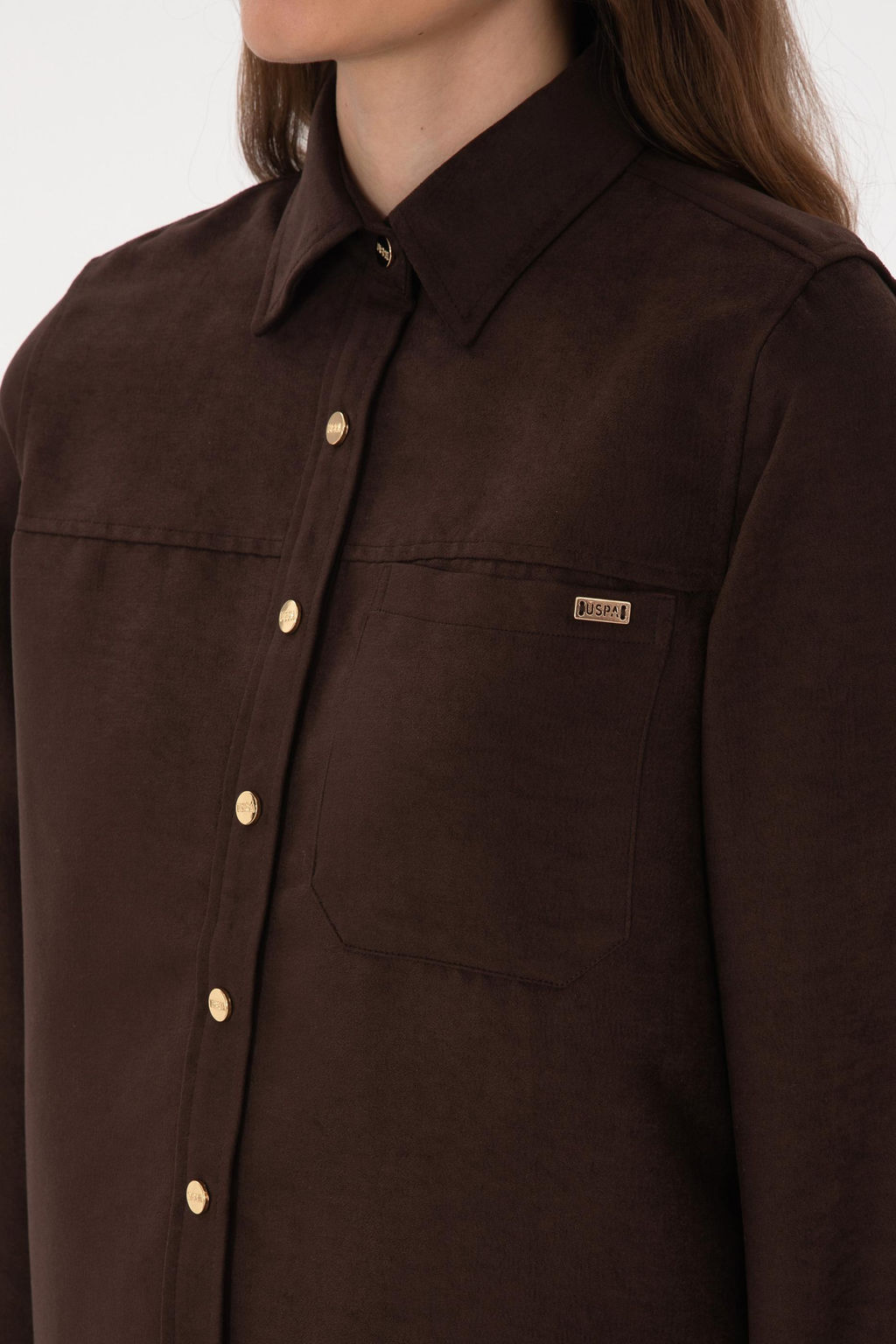 Kad_n Kahverengi Uzun Kollu G_mlek - U.s. polo assn фото 7