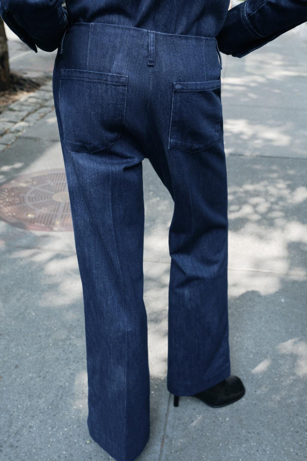 ZW COLLECTION BOOTCUT MID-WAIST JEANS - Zara фото 3