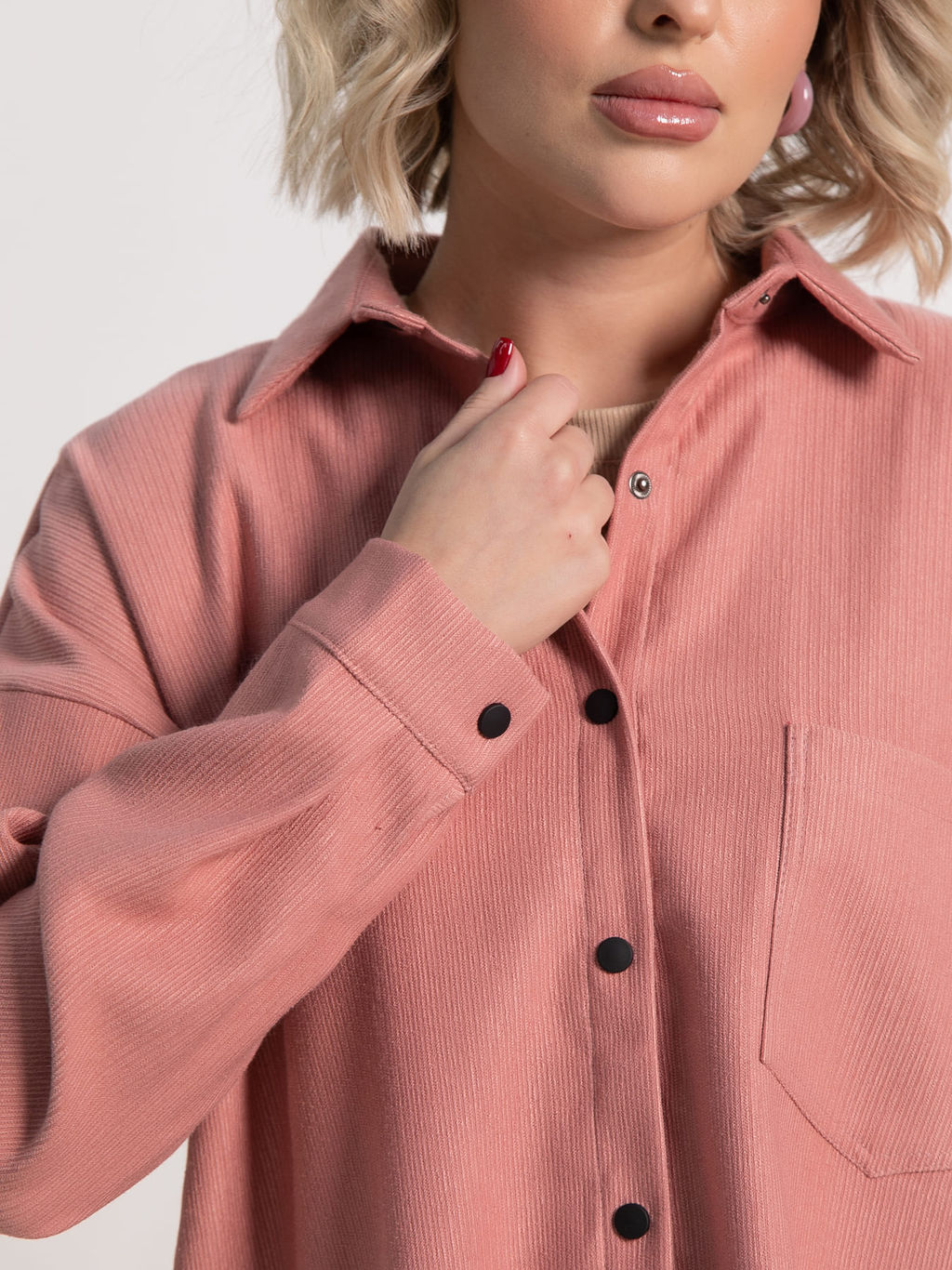 Рубашка Загадочная девушка (пыльная роза) Б15170-4М