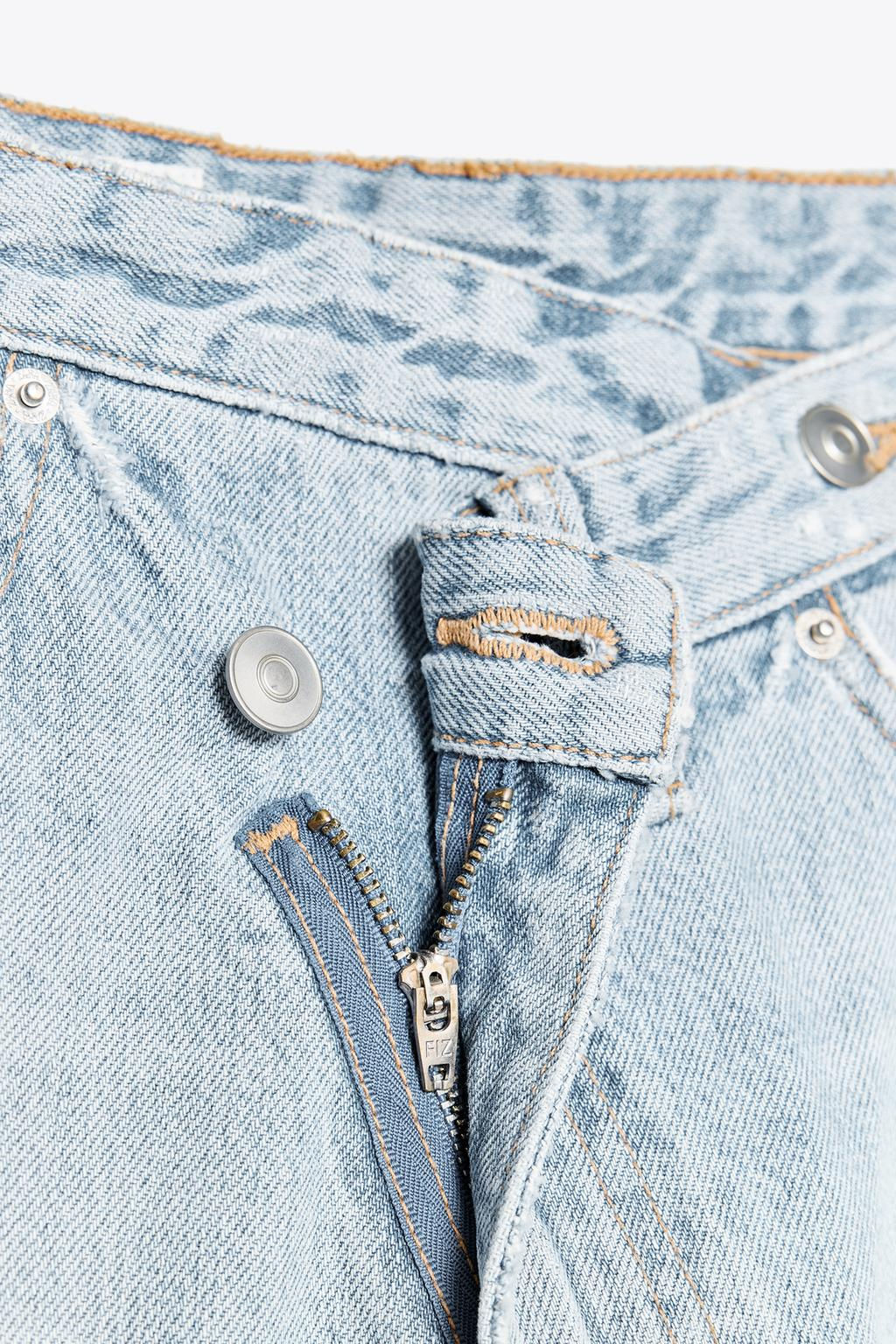 HIGH-WAIST WIDE-LEG TRF JEANS - Zara фото 11