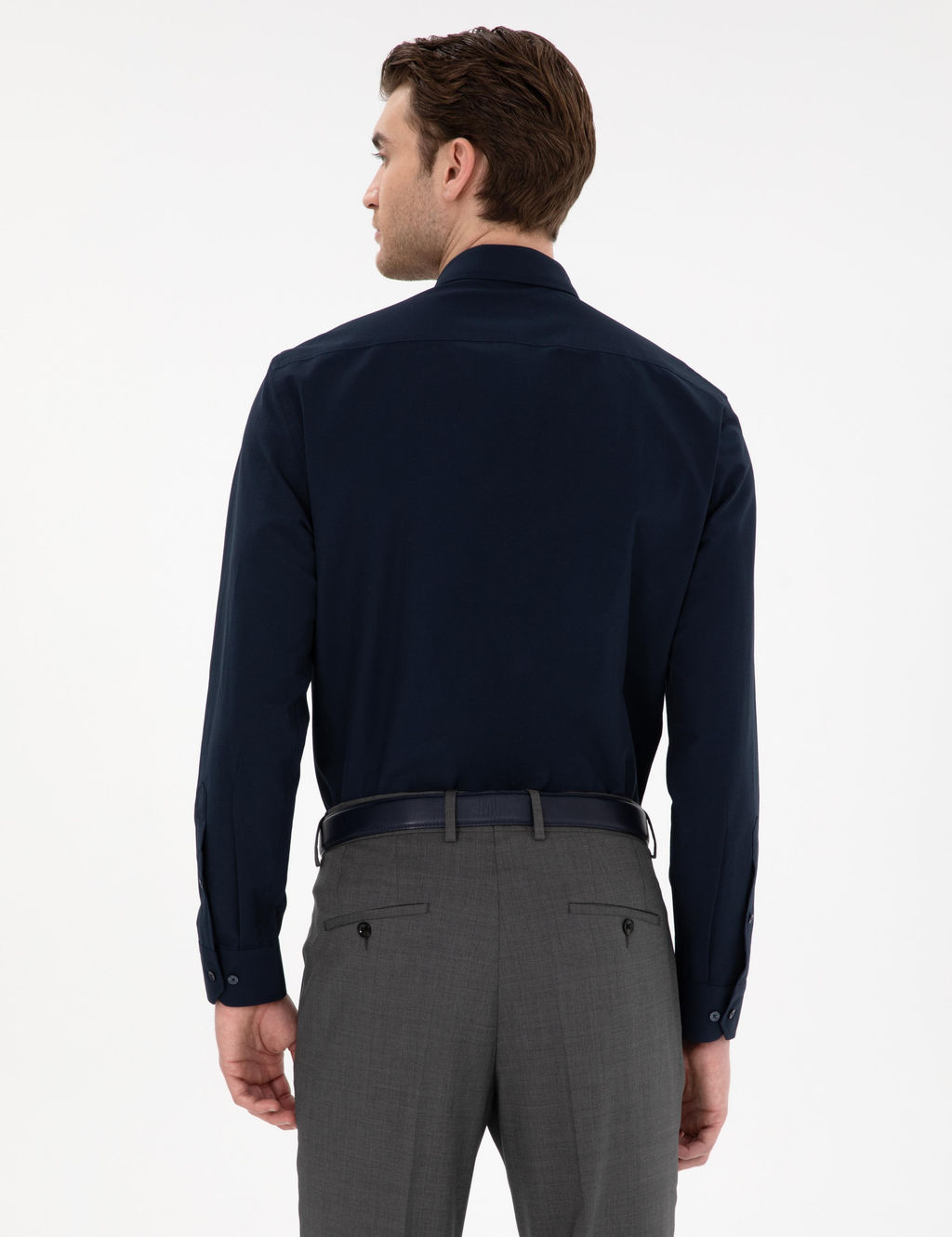 Lacivert Slim Fit Uzun Kollu Basic G_mlek - Pierre cardin фото 4
