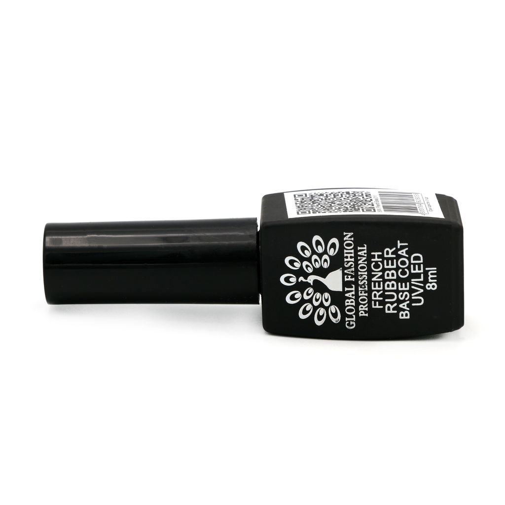 Каучуковая база для гель лака френч, Rubber Base Coat French, 8 мл., Global Fashion 10  фото 8