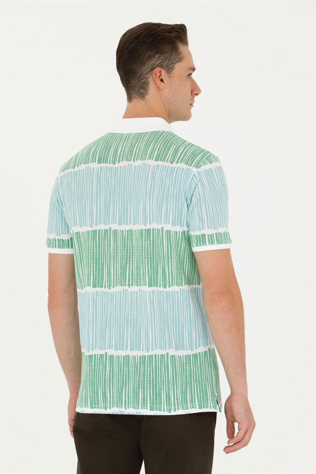 U. S. Polo Assn Мужская зеленая футболка - U.s. polo assn фото 5