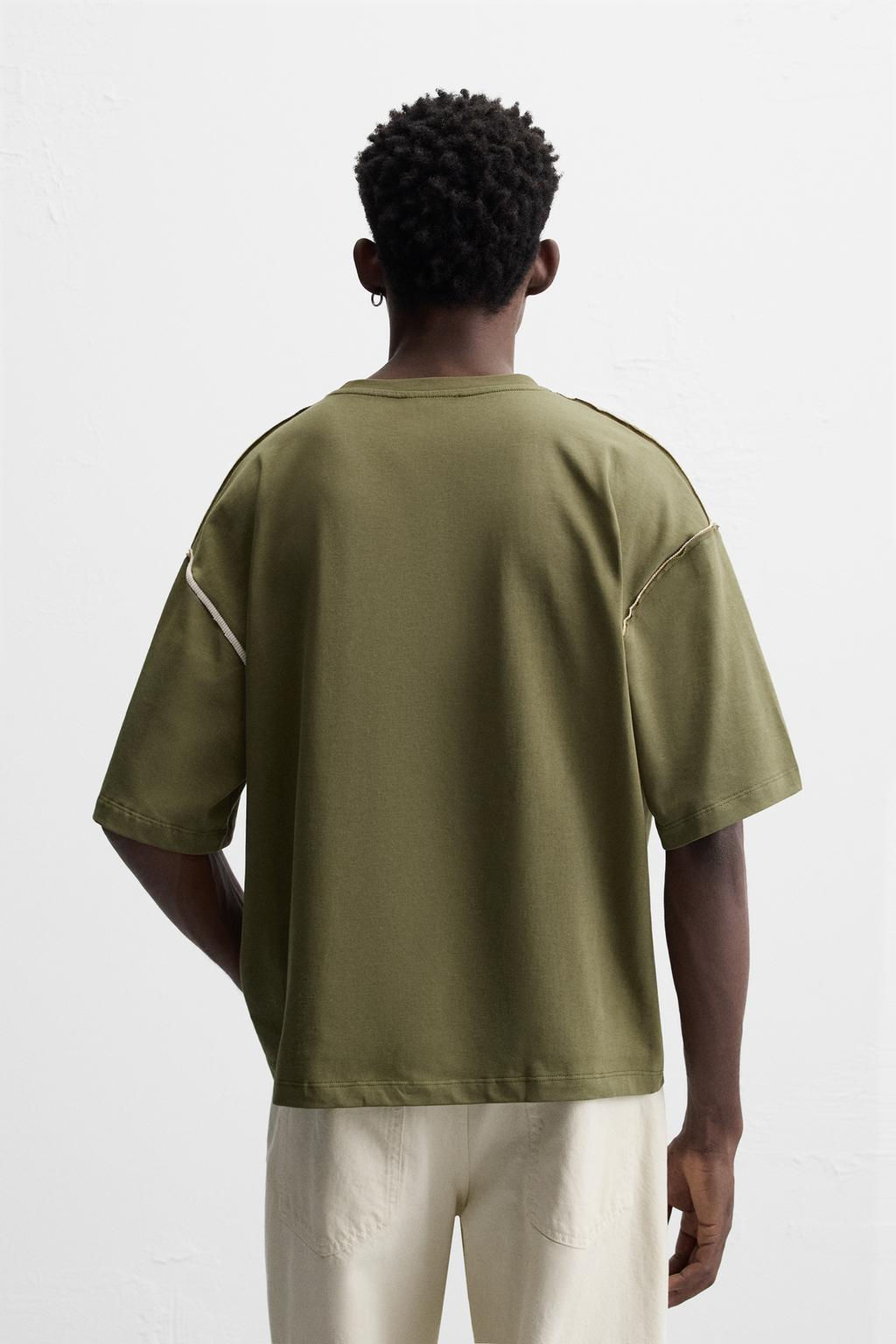 CONTRAST T-SHIRT - Zara фото 3