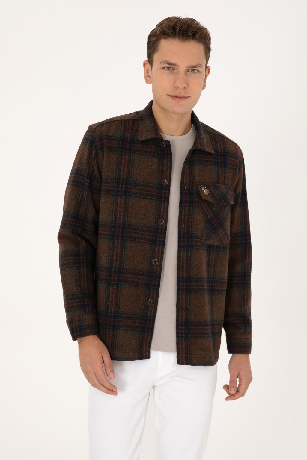 Erkek Kahverengi Uzun Kollu G_mlek - U.s. polo assn фото 3