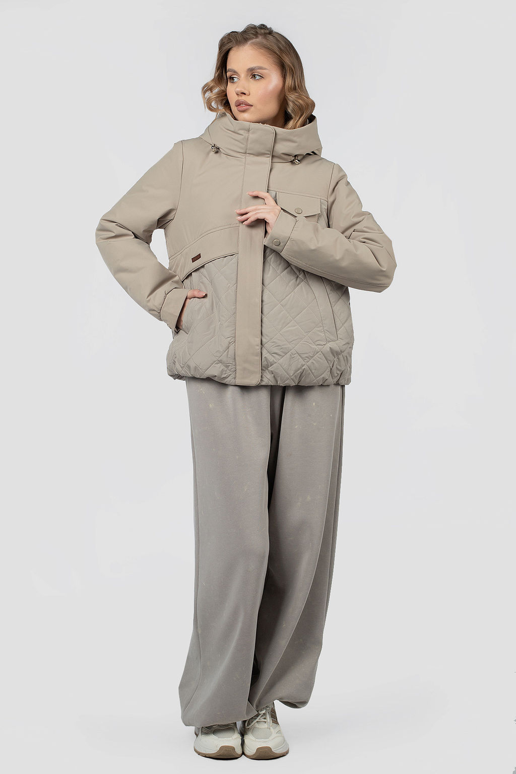 04-3129 Куртка женская демисезонная (Холлофайбер 80) - El podio фото 2