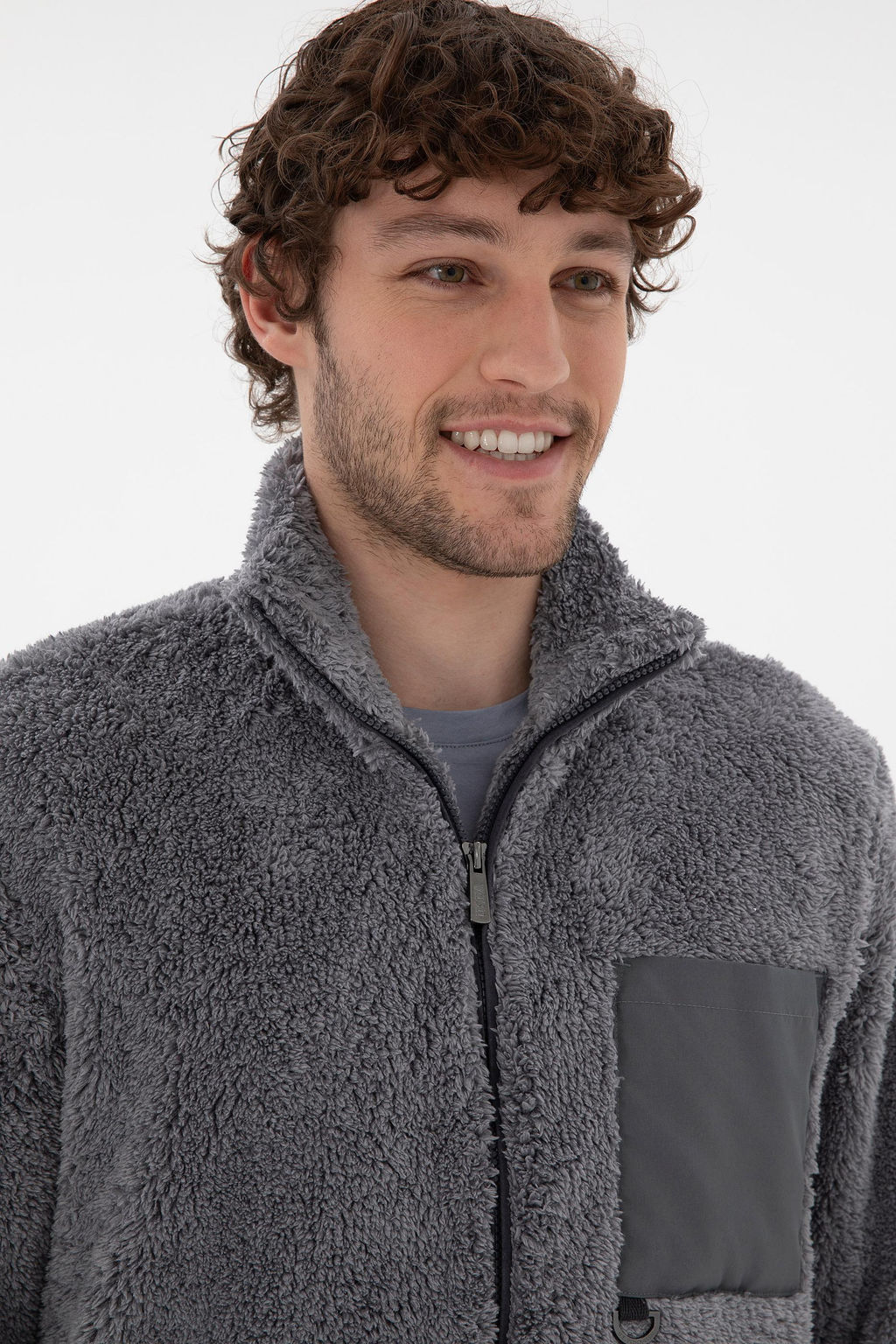 Самский светло -серый вязание кардиган Неожиданная скидка в корзине - U.s. polo assn фото 2