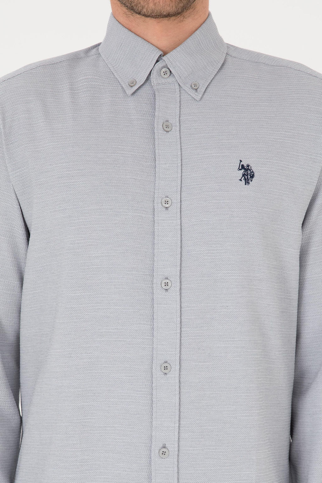 Erkek Gri Uzun Kollu G_mlek Sepette S_rpriz _ndirim - U.s. polo assn фото 6