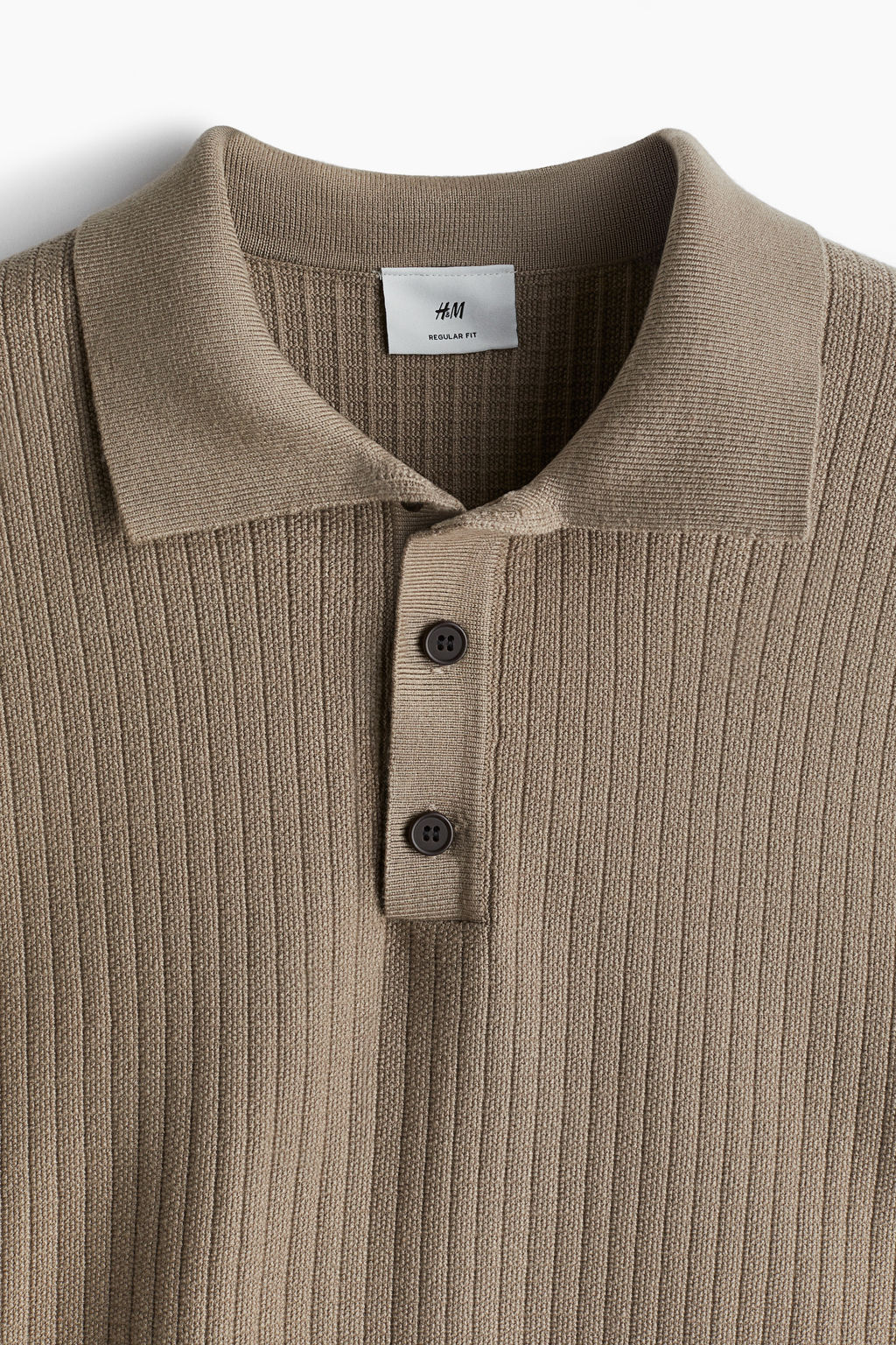 Polo en punto texturizado Regular Fit - H&m фото 15