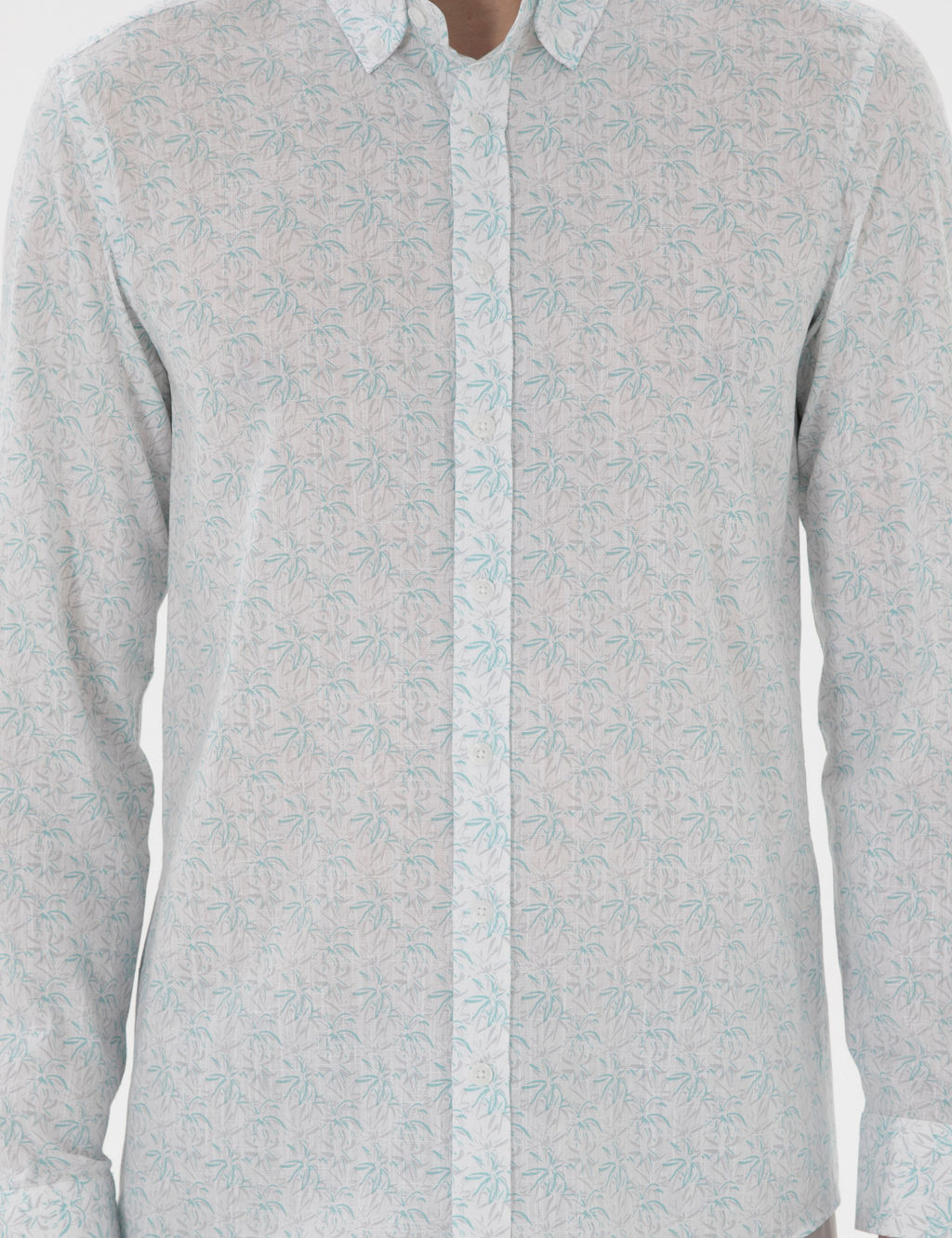 Mint Slim Fit Uzun Kollu G_mlek