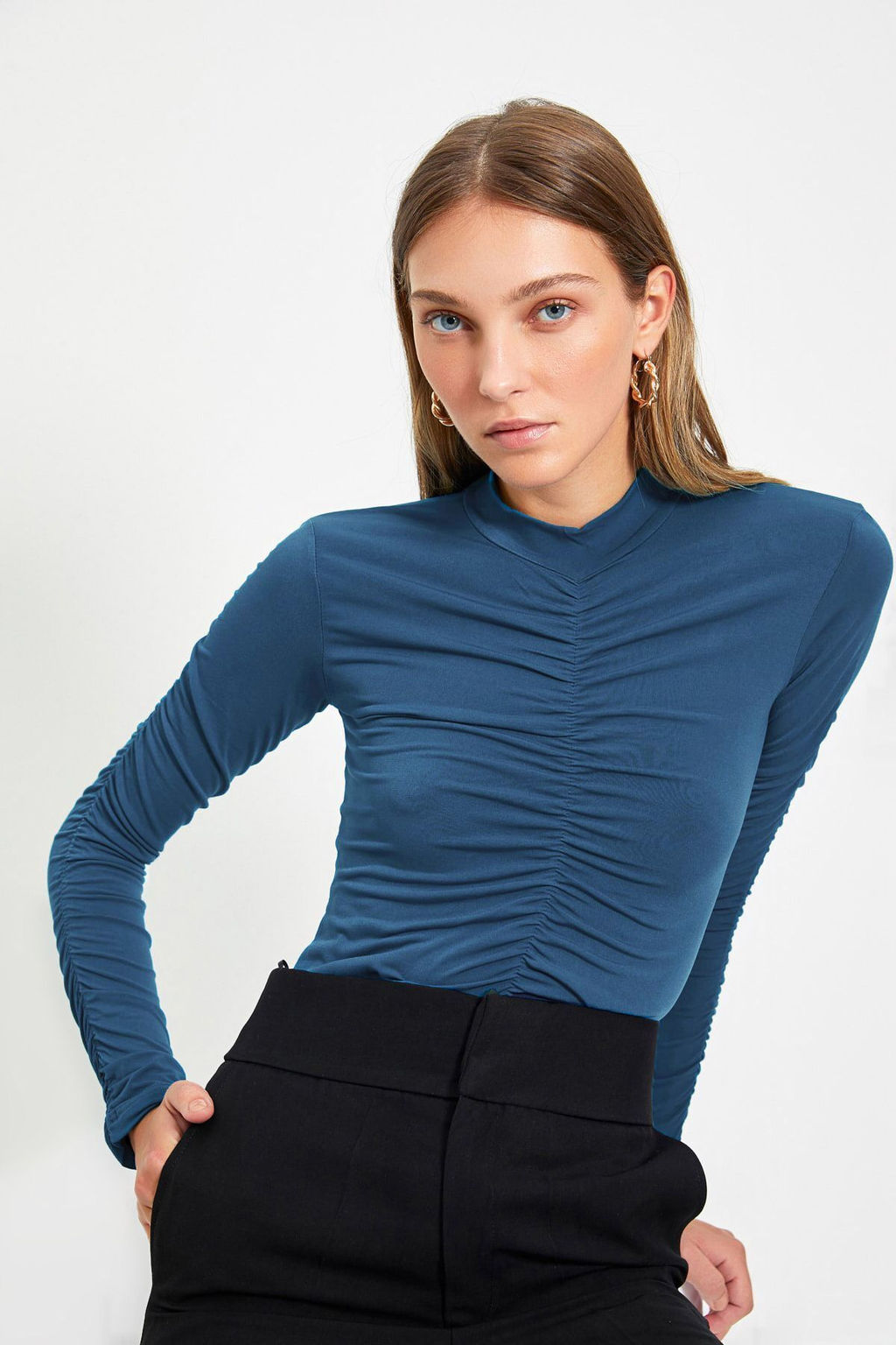 Indigo Slim Buzgulu C?tc?tl? Esnek Orme Body TWOAW20BD0052