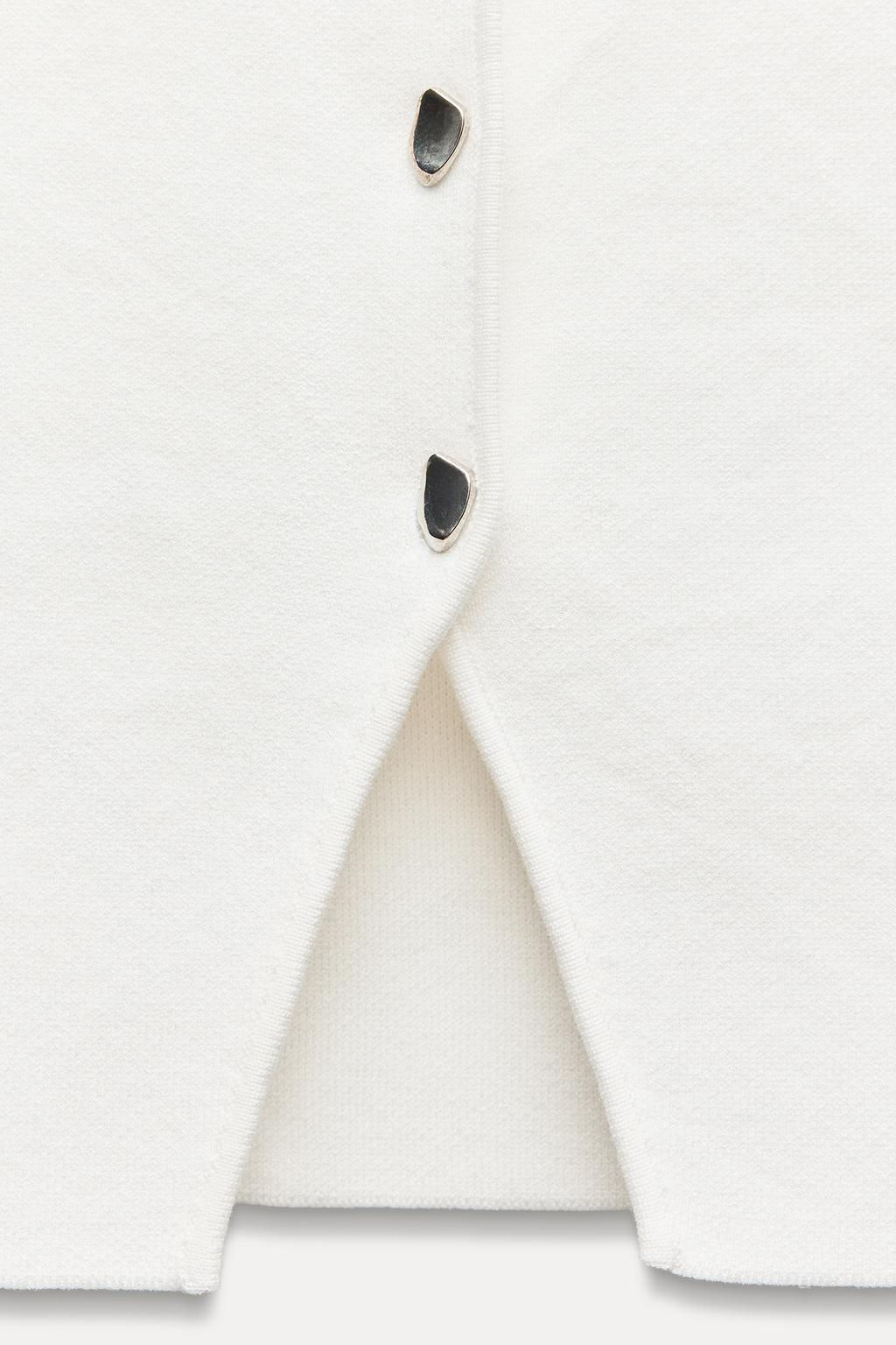 BUTTONED KNIT VEST TOP - Zara фото 15