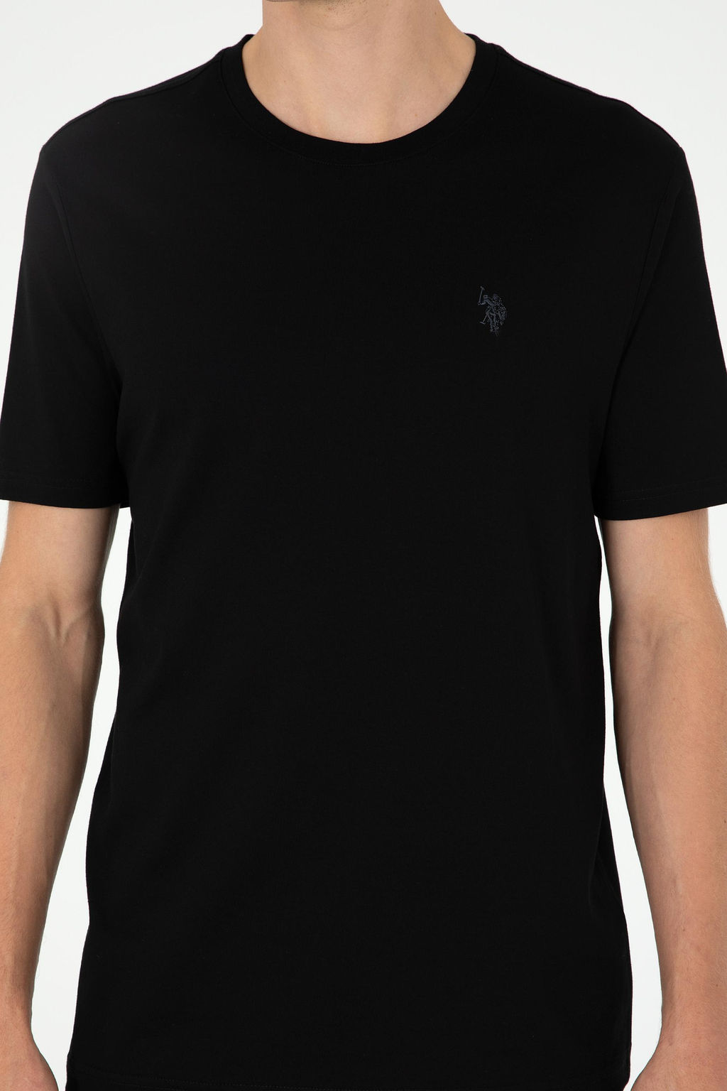 Мужская черная базовая футболка Неожиданная скидка в корзине - U.s. polo assn фото 6